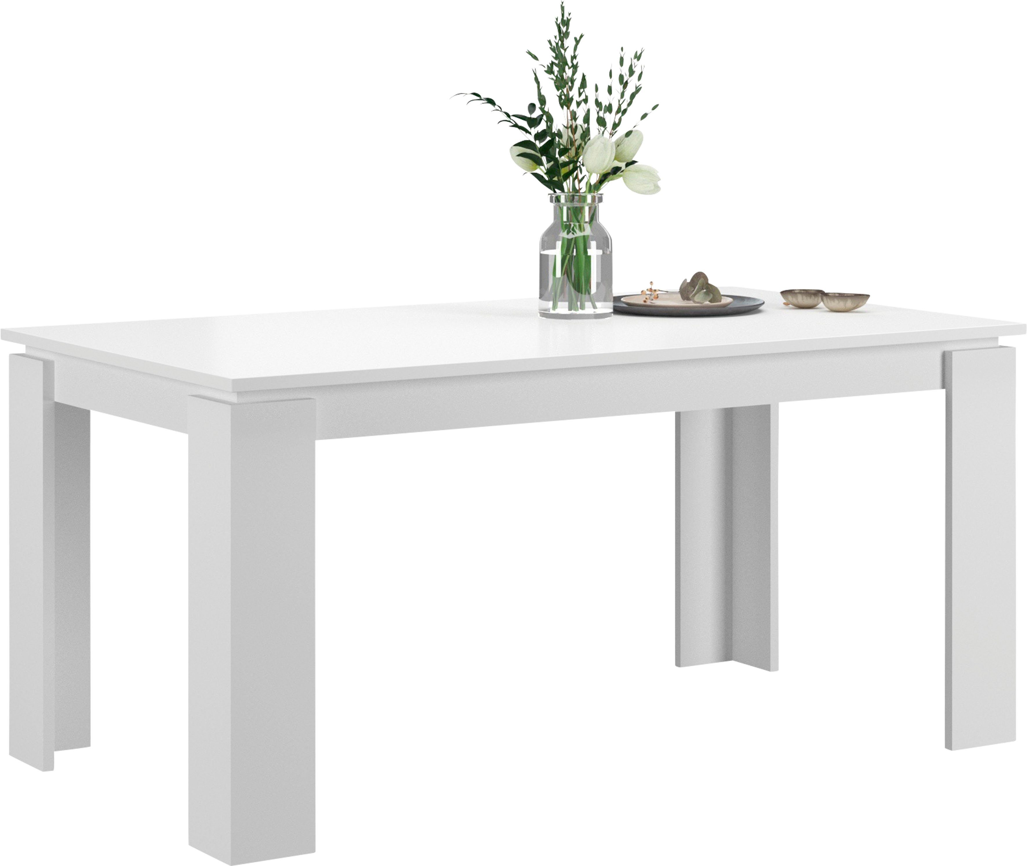 INOSIGN Eettafel Kalmar, rechthoekig, 160 cm uitschuifbaar naar 200 cm, inclusief Inlegplaat