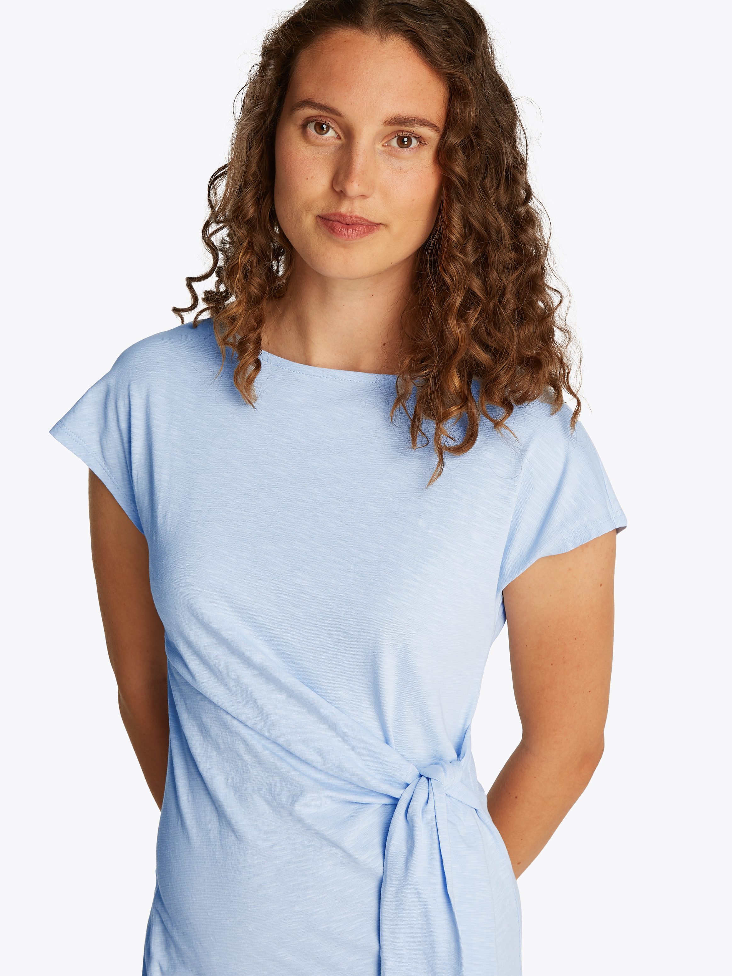 Tommy Hilfiger Midi-jurk KNOT BOAT-NK MIDI DRESS SS
