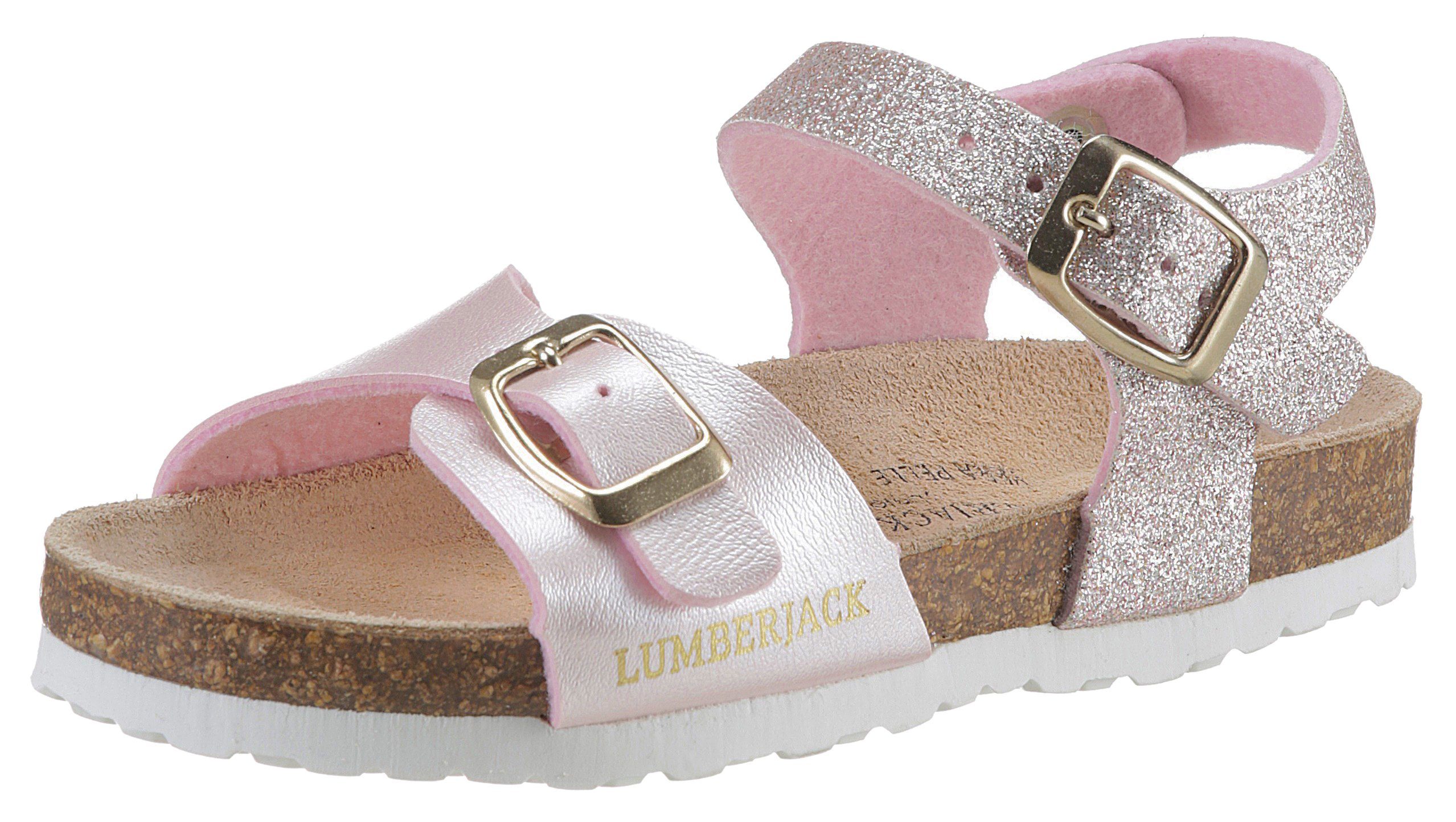 LUMBERJACK Sandalen zomerschoen, bandjes sandaal, met glitters