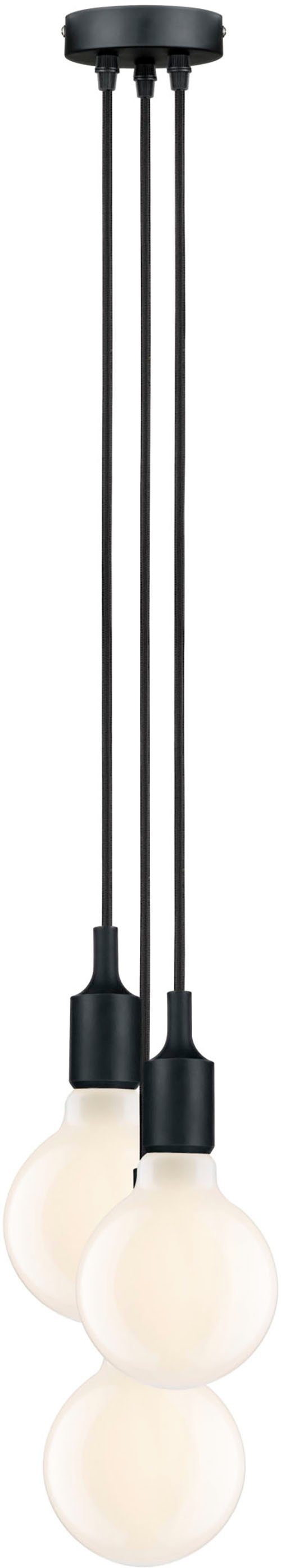 Paulmann Hanglamp Neordic Ketil max. 3x60W Zwart 230V Silikon/Kunststof (1 stuk)