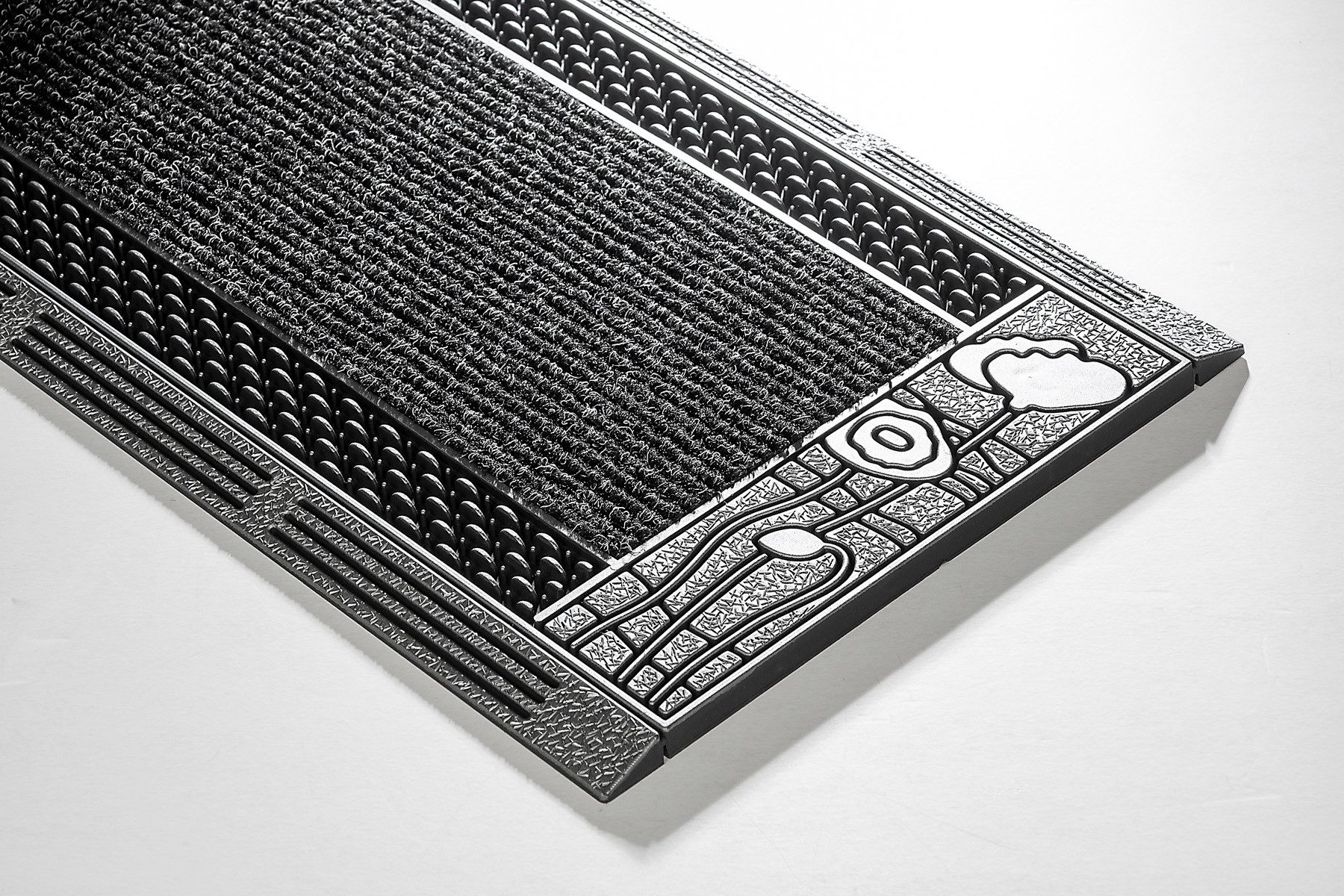 Home2Fashion Mat CenterClean XL smalle inloopmat, slijtvast, geschikt voor binnen en buiten