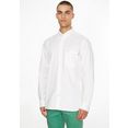 tommy hilfiger overhemd met lange mouwen solid oxford rf shirt wit