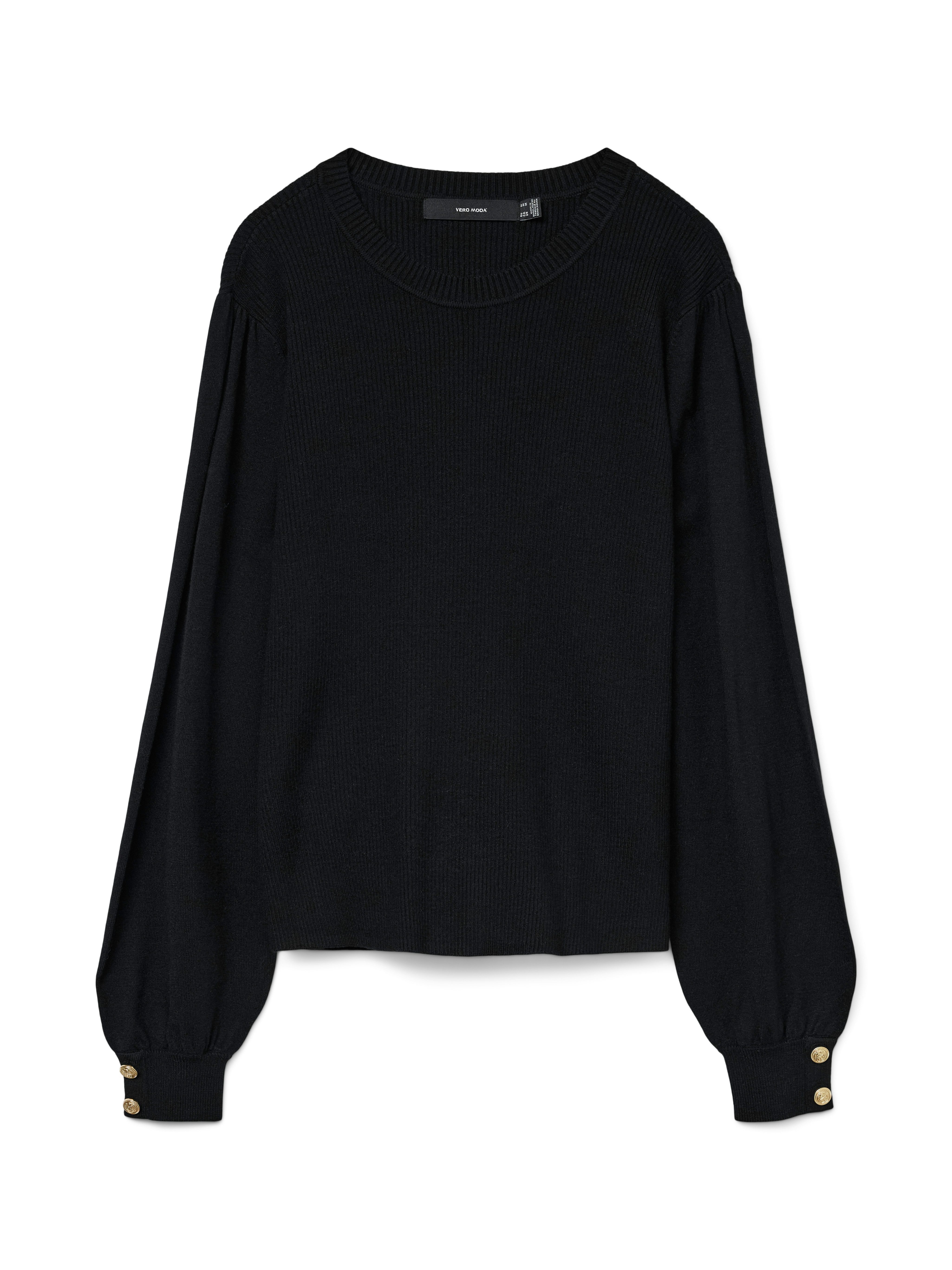 Vero Moda Gebreide trui VMHOLLYKARIS LS O-NECK PULLOVER BOO