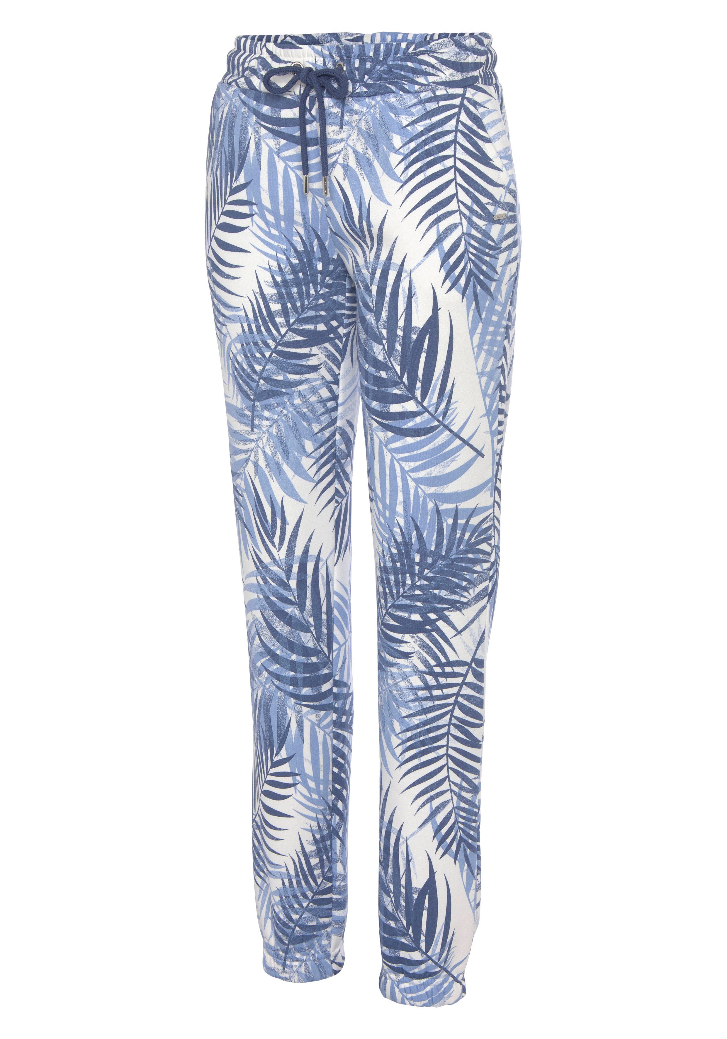 Lascana Sweatpants -Loungebroek met allover-print loungewear (1-delig)