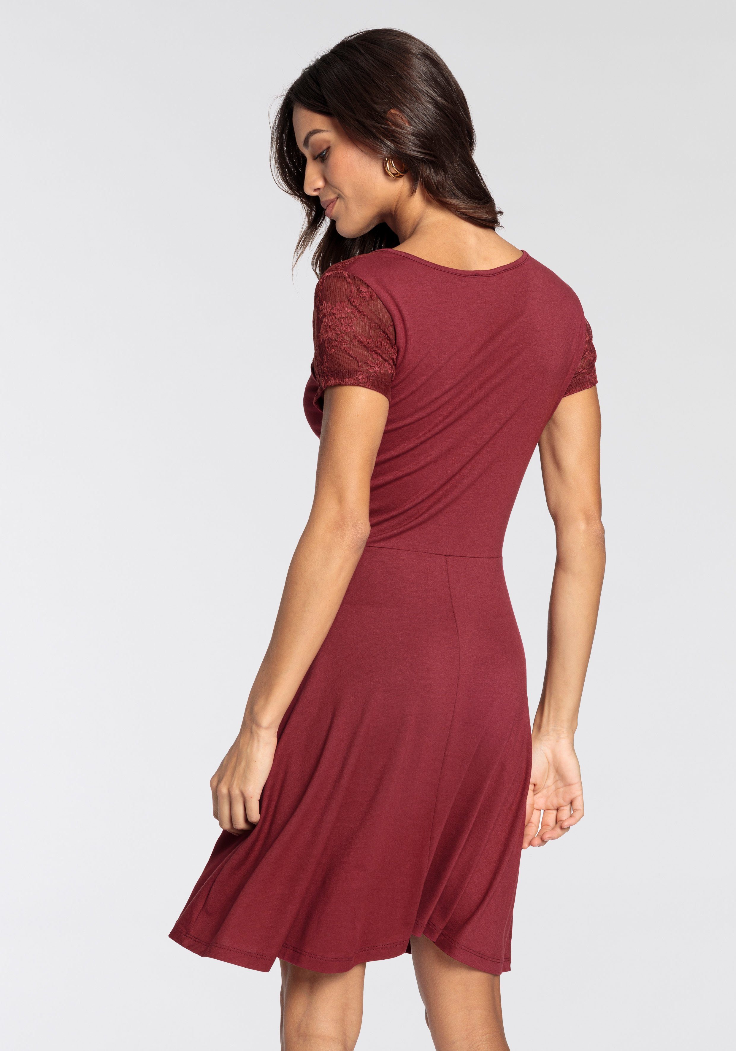 Melrose Jerseyjurk met een kanten inzet - nieuwe collectie