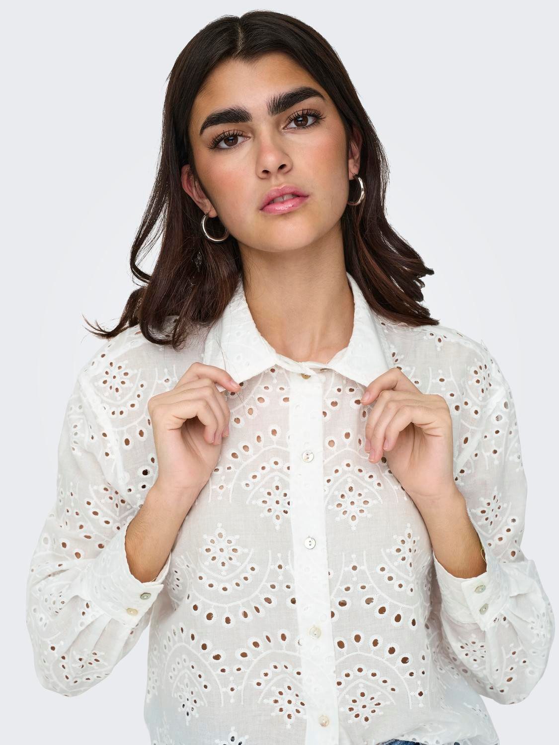 Only Blouse met lange mouwen ONLVALAIS L/S SHIRT WVN NOOS