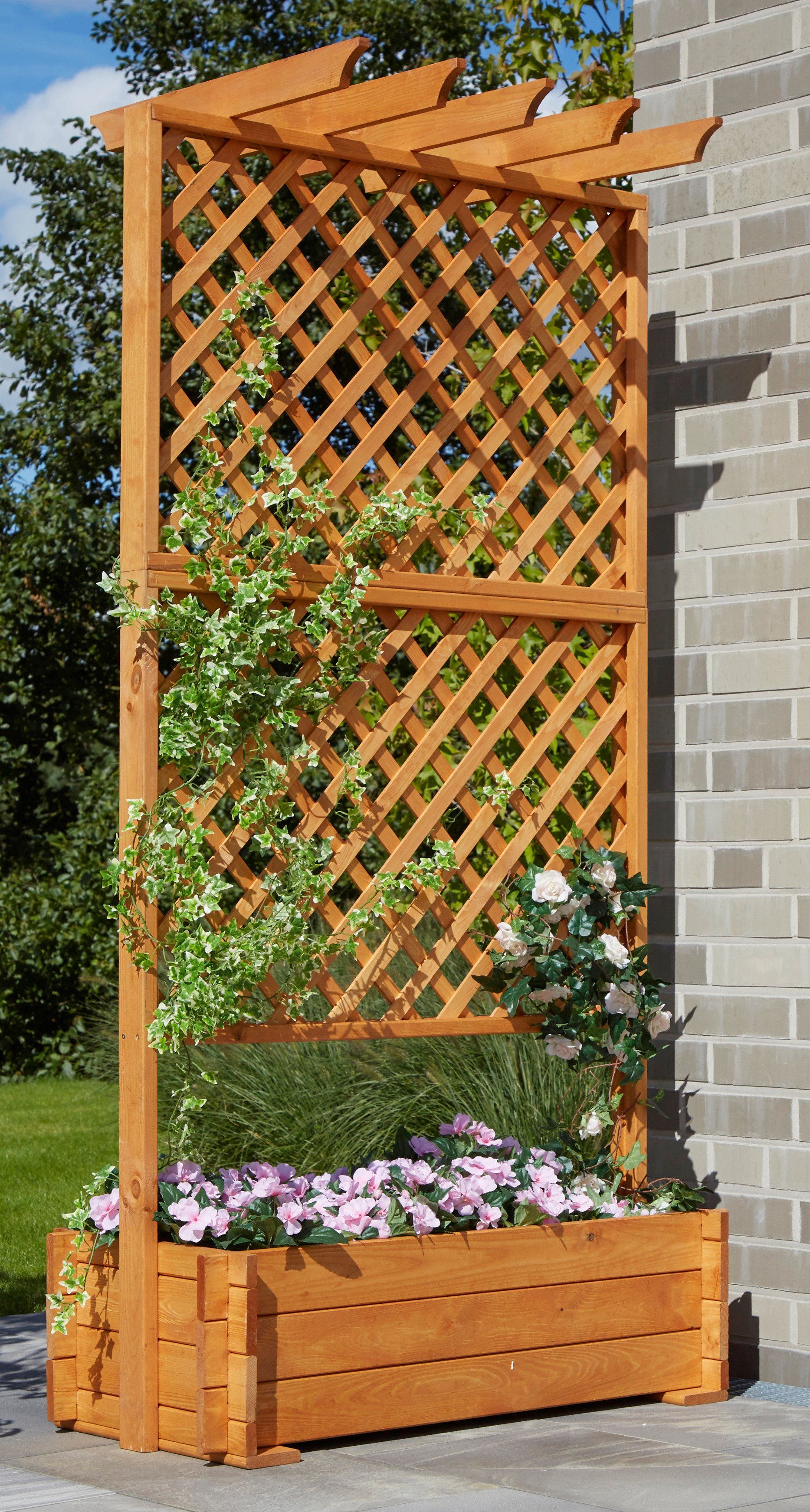 promadino Rek Pergola met plantenbak, bxdxh: 102x65x200 cm