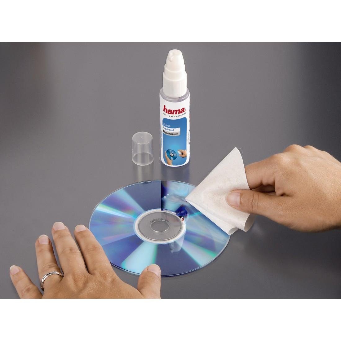 Hama Schoonmaak-cd Cd-/dvd-reparatie- & reinigingsset - bestanddeel: vloeistof, paste- aantal stuks per set: 8