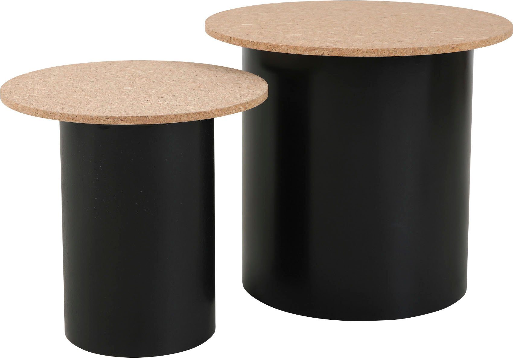 Home affaire Bijzettafel Legplank van kurk (set, 2 stuks)