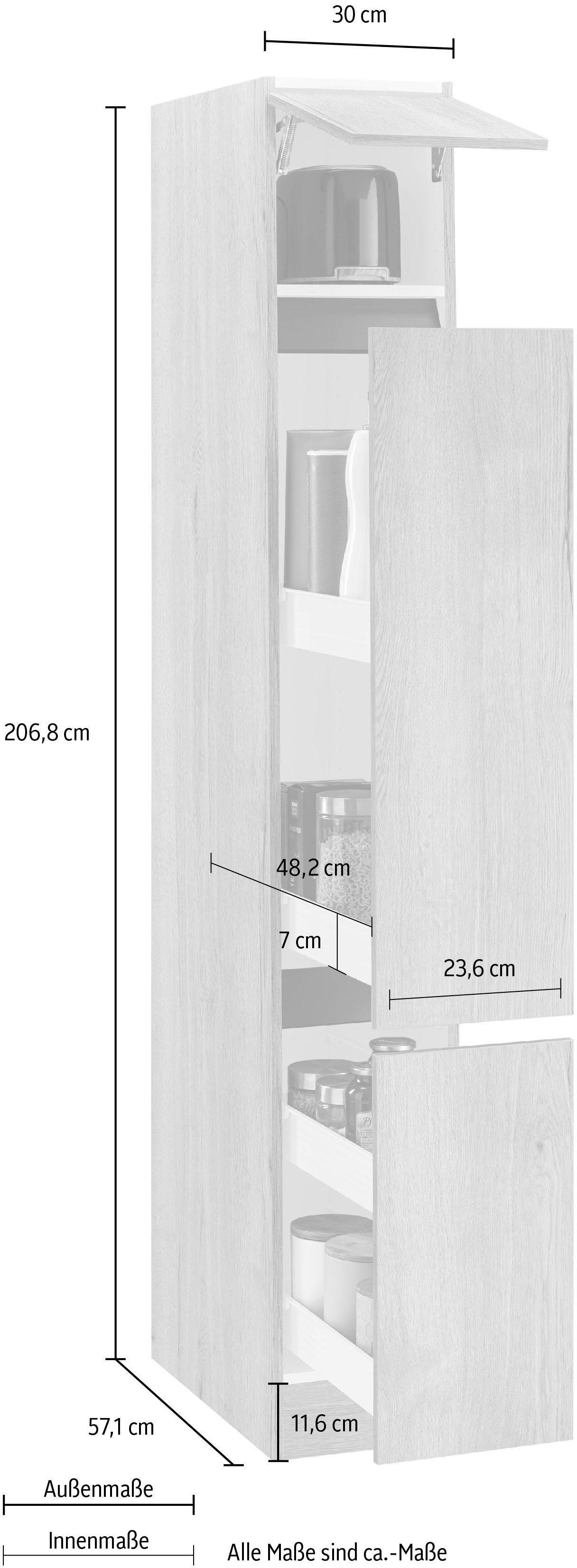 OPTIFIT Apothekerskast Roth Breedte 30 cm