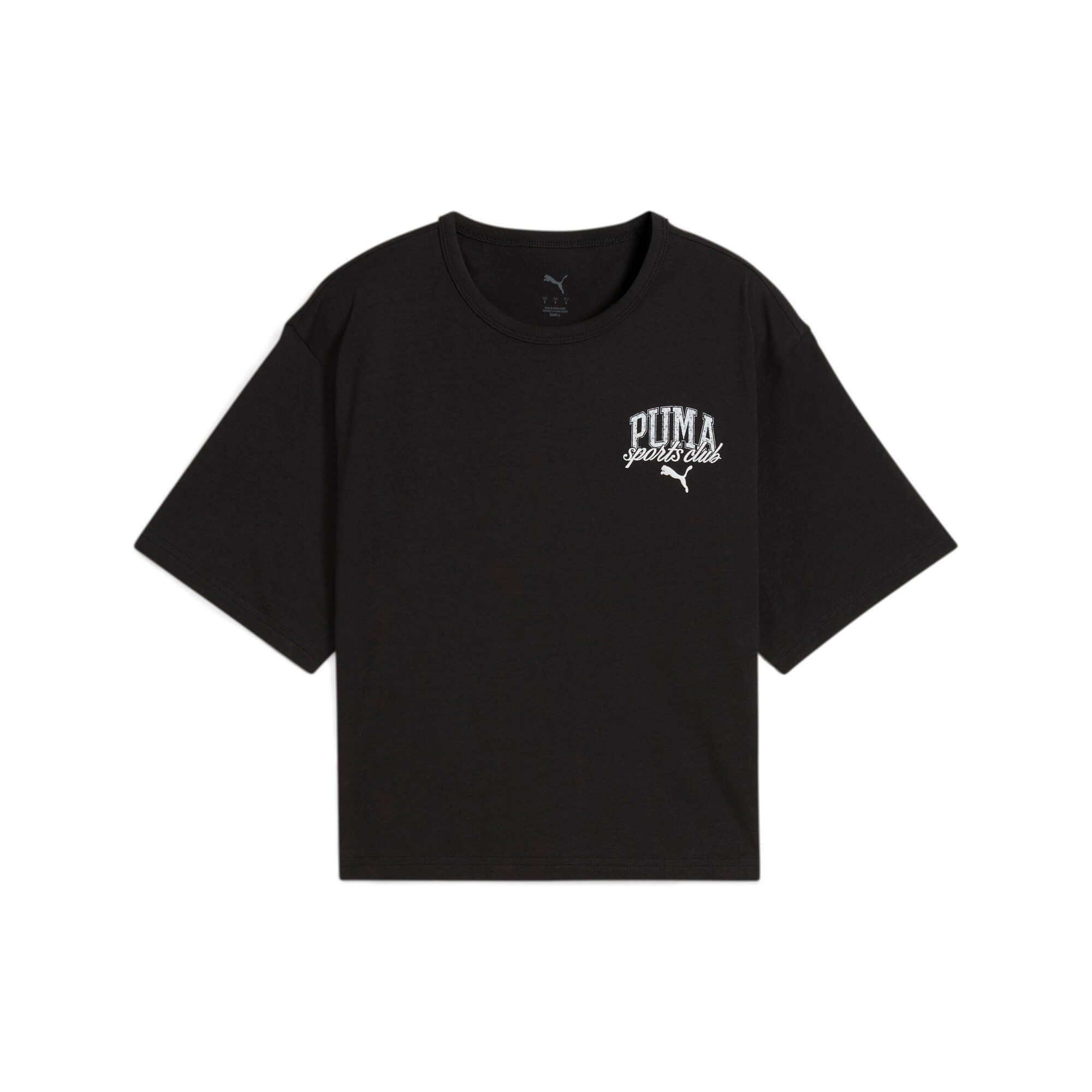 PUMA T-shirt CLASS RELAXED CROP TEE dames tops maat XL zwart