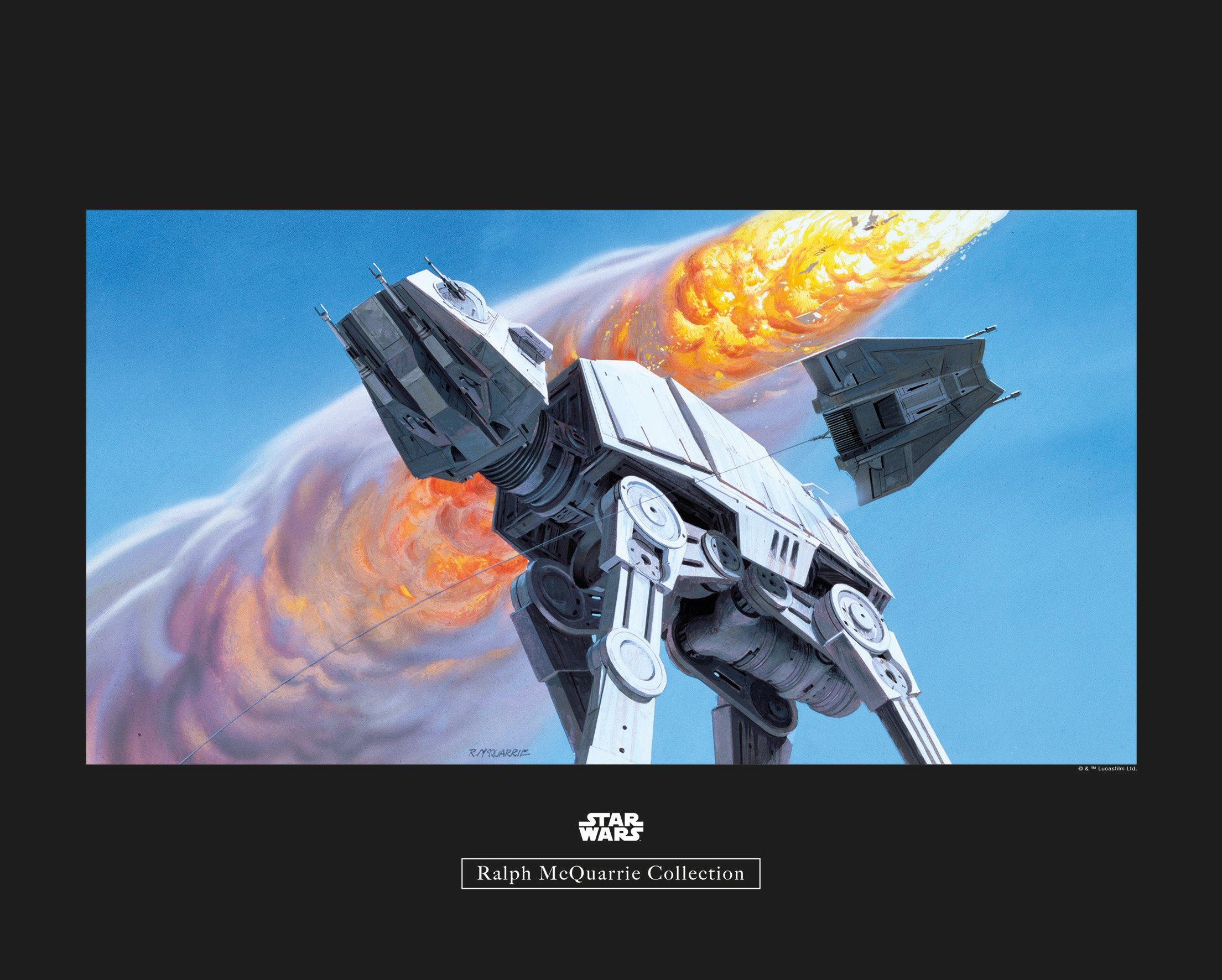 Komar Poster Star Wars Classic RMQ Hoth Battle AT-AT