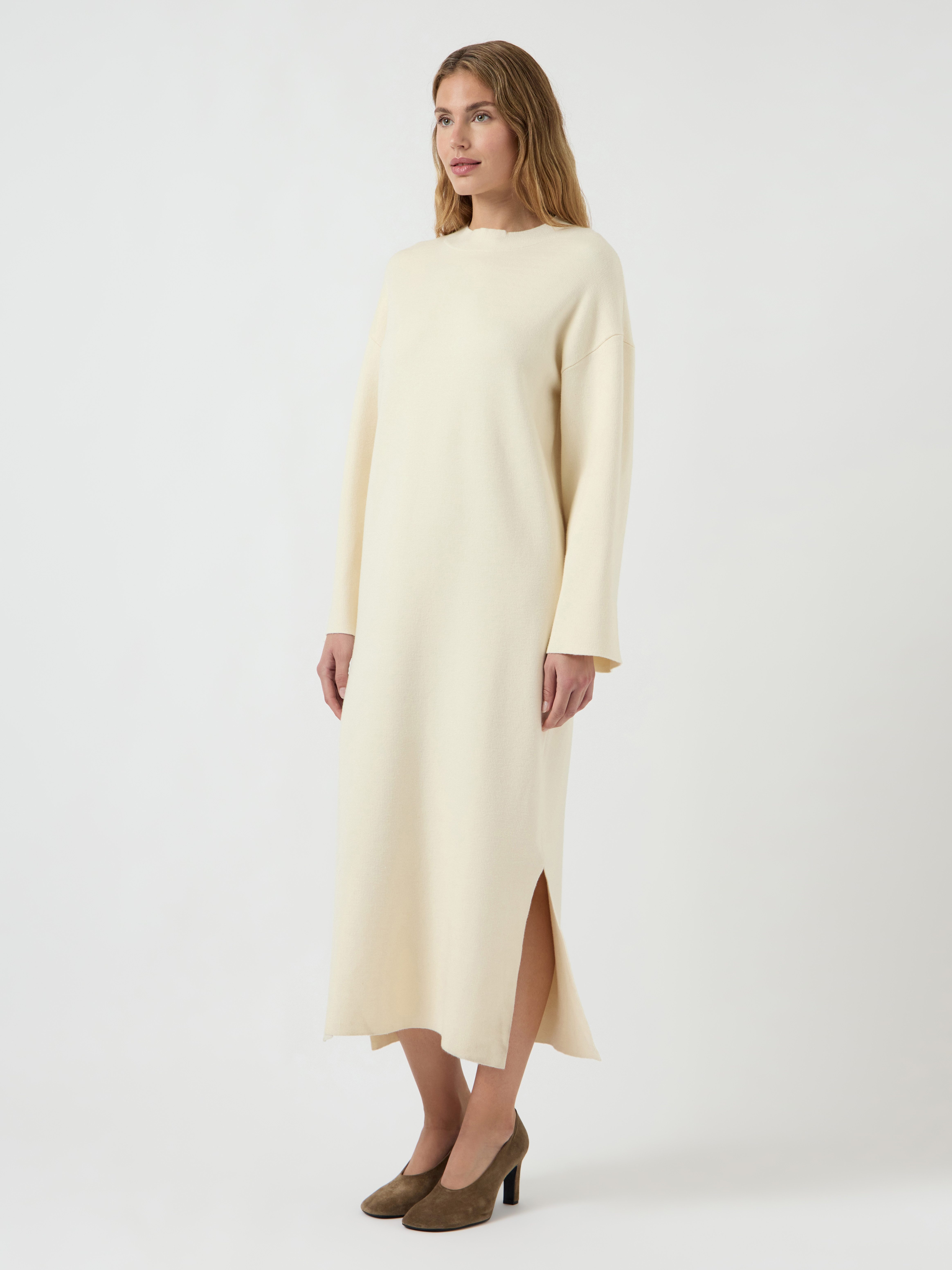 Y.A.S Gebreide jurk YASELMA LS LONG KNIT DRESS S. NOOS