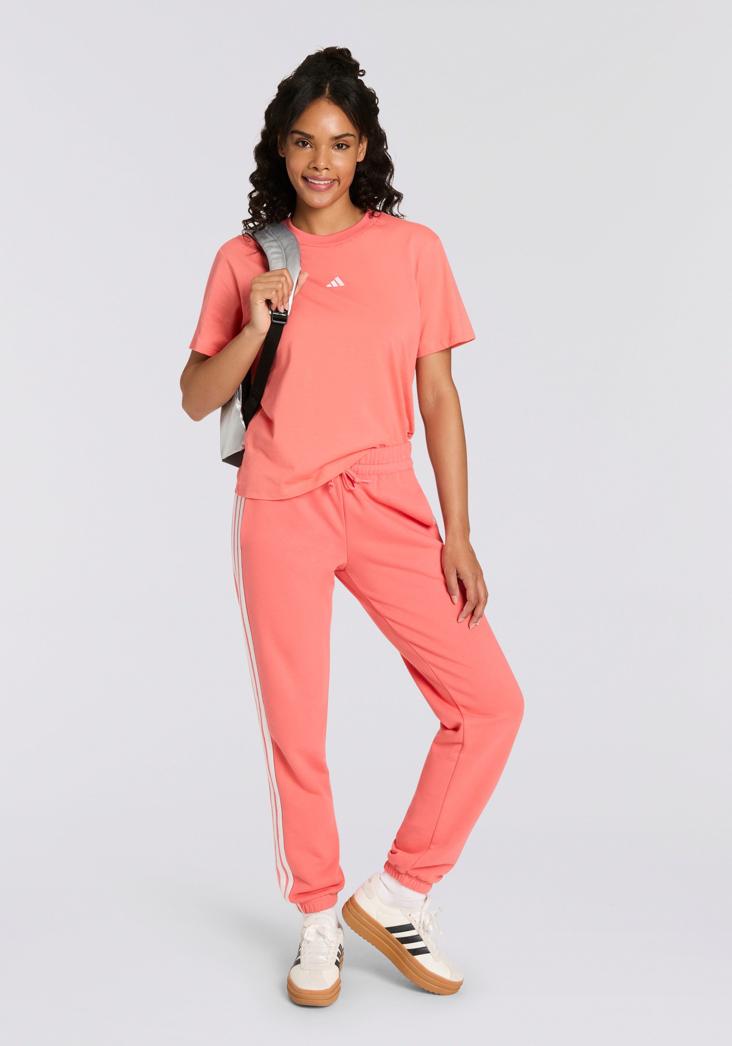 adidas Sportswear Sportbroek W 3S FT CF PT van zacht french terry materiaal (1-delig)