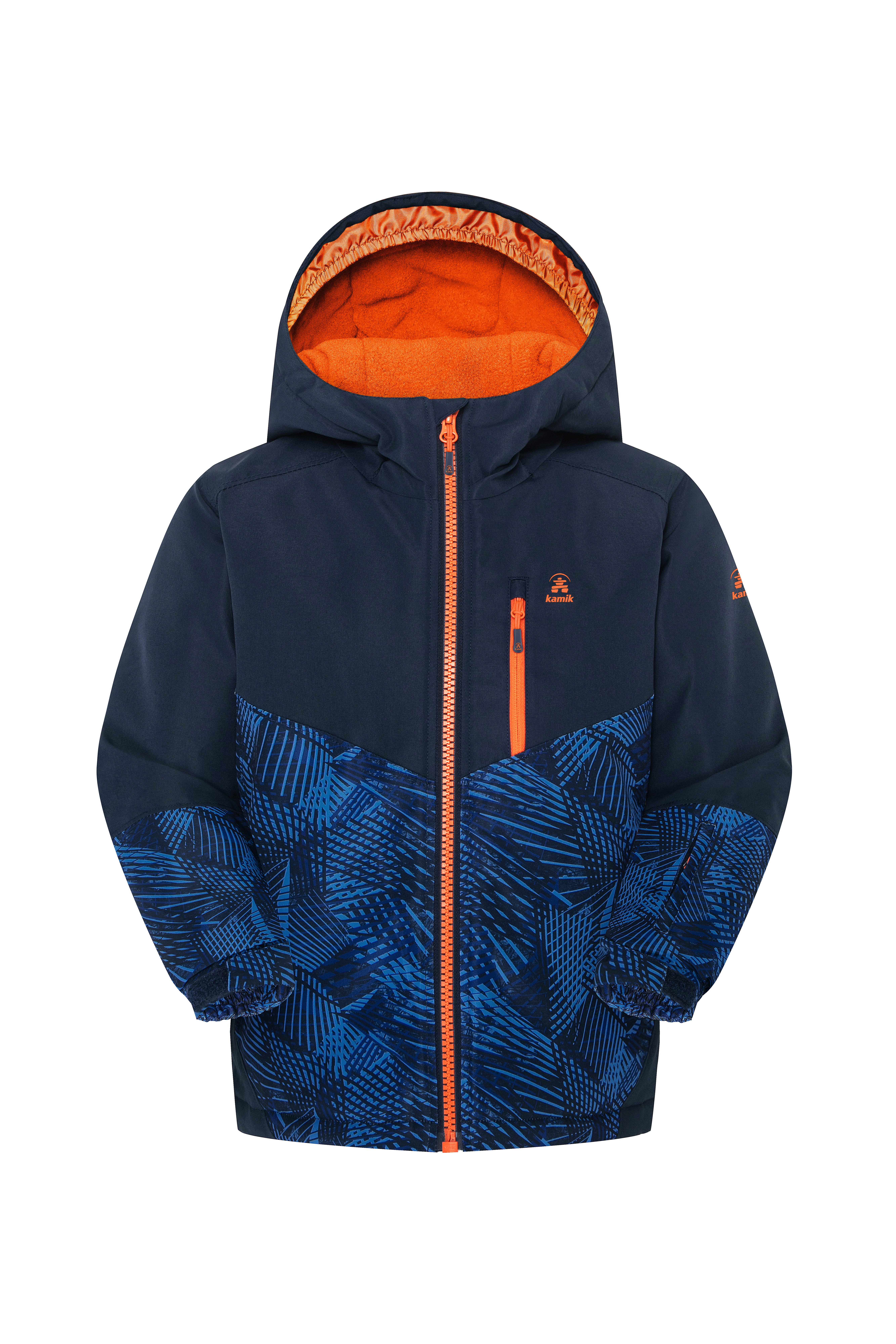 Kamik Winterjack voor kinderen jongens winterjassen maat 122 blauw