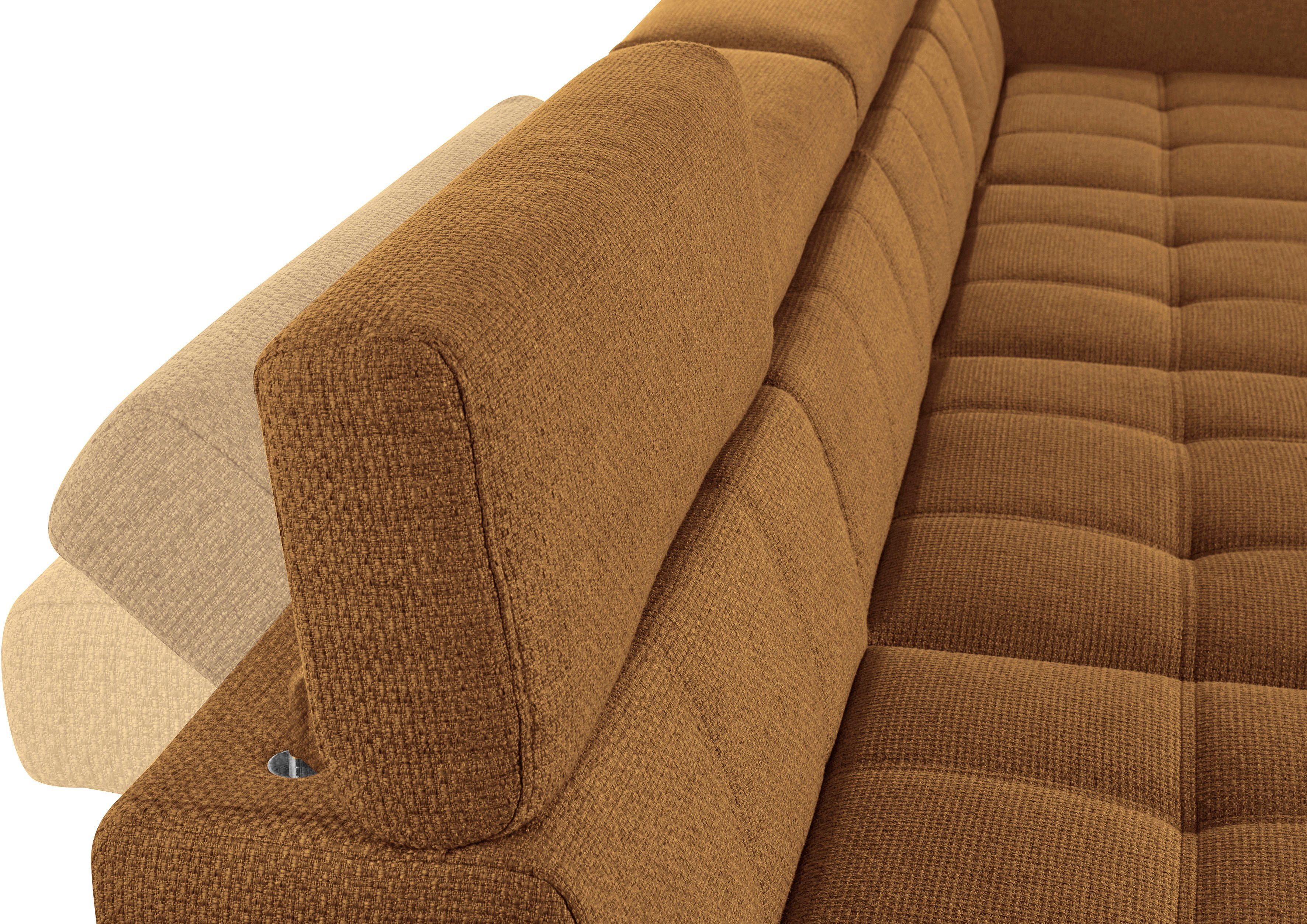 DOMO collection Zithoek Cunelli mooie zitnaden als designelement, stevige zitcomfort, U-vorm