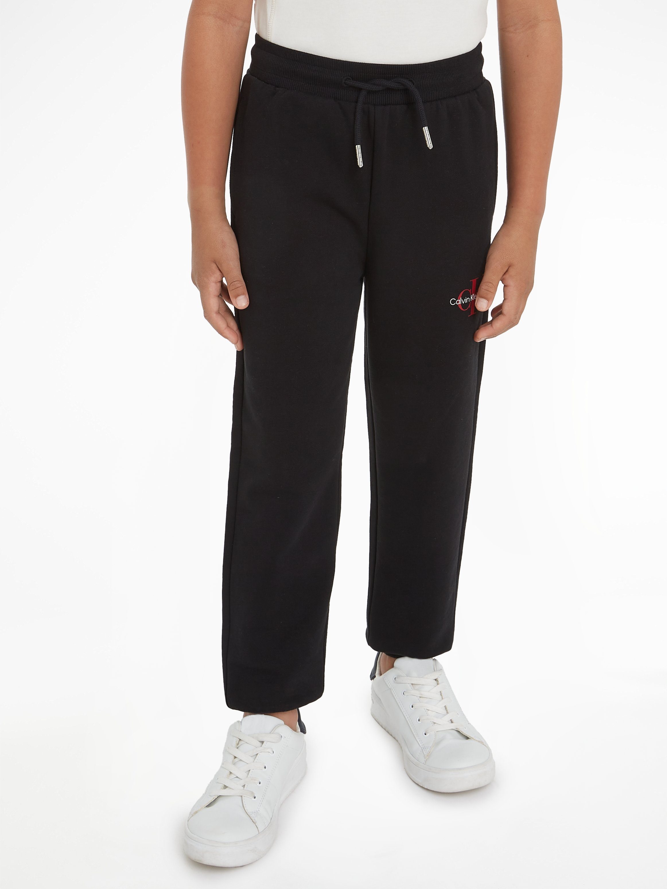 Calvin Klein Sweatbroek MONOGRAM LOGO SWEATPANTS voor kinderen tot 16 jaar