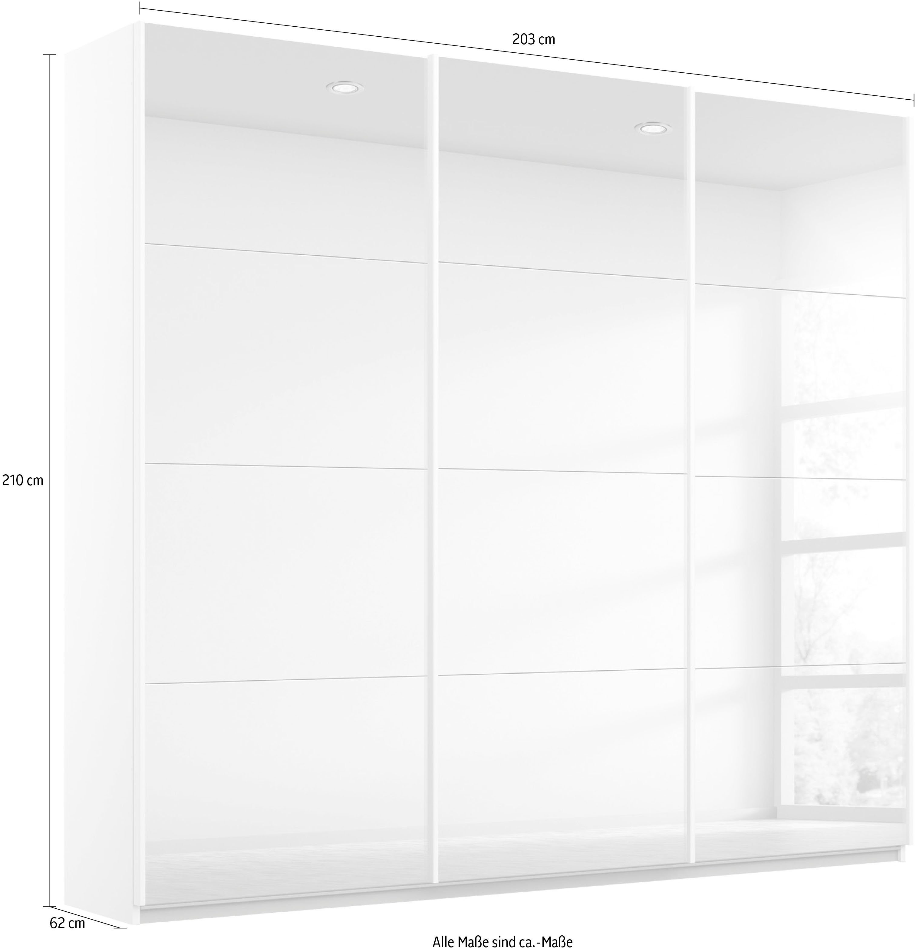 rauch Zweefdeurkast Oracle met spiegelfront