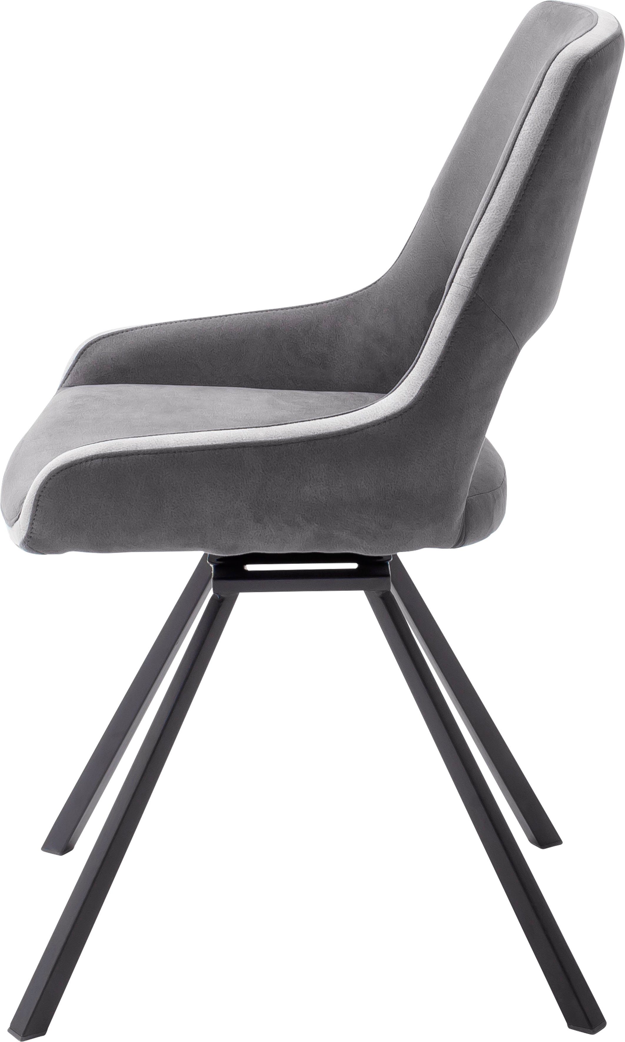 MCA furniture Eetkamerstoel Bayonne 2-set, stoel 180° draaibaar, belastbaar tot 120 kg, zithoogte ca. 50 cm (set, 2 stuks)