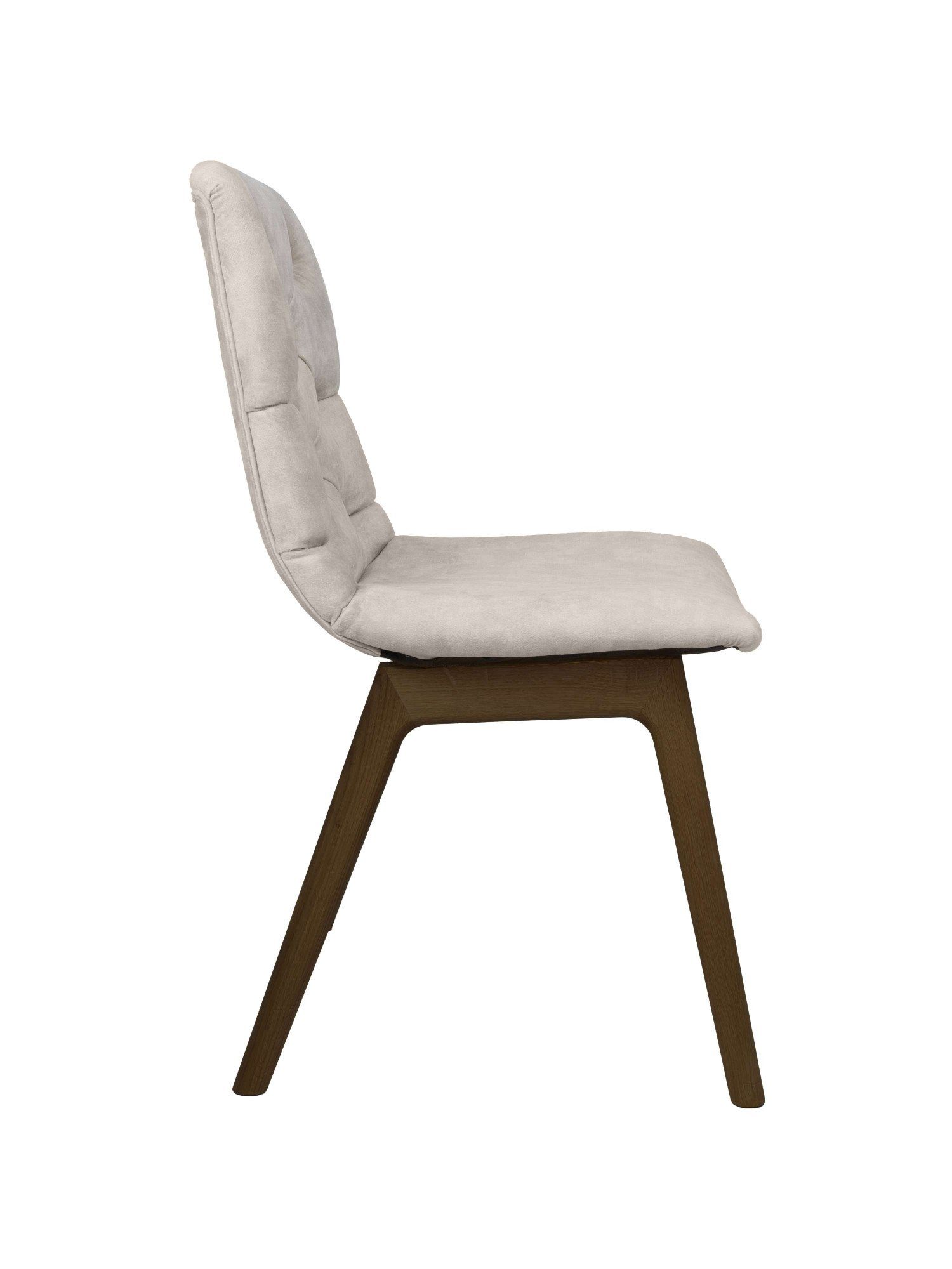 andas Eetkamerstoel Ramon met massief houten poten, in verschillende kleuren en stoffen (set, 2 stuks)