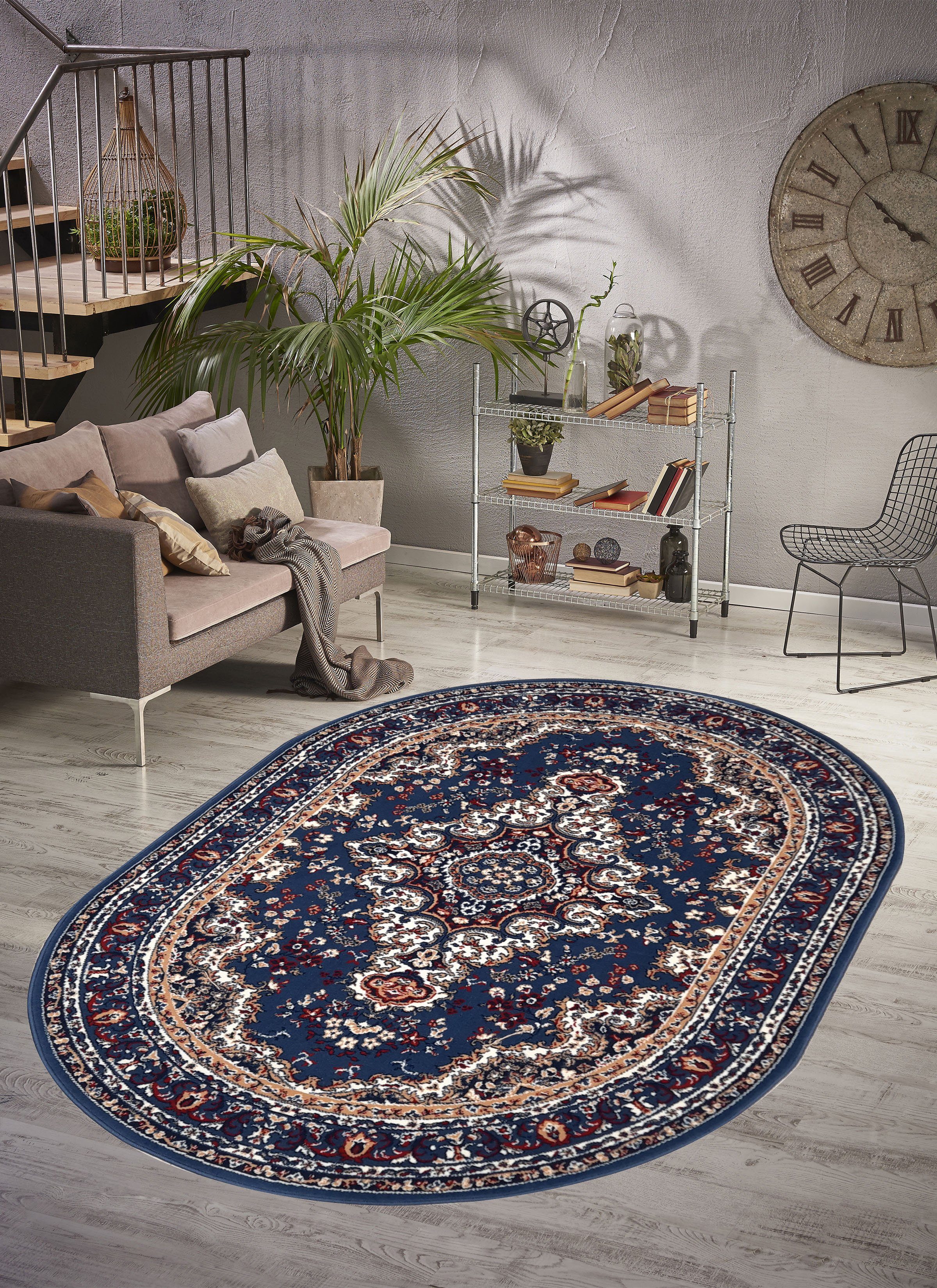 my home Vloerkleed Oriental, Made in Belgium Oriënt-look, met randdessin, korte pool, gemakkelijk in onderhoud, elegant