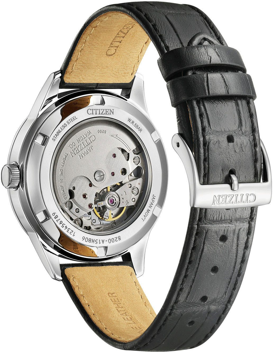 Citizen Automatisch horloge Polshorloge, herenhorloge, mechanisch horloge, roestvrijstalen band, analoog, dag