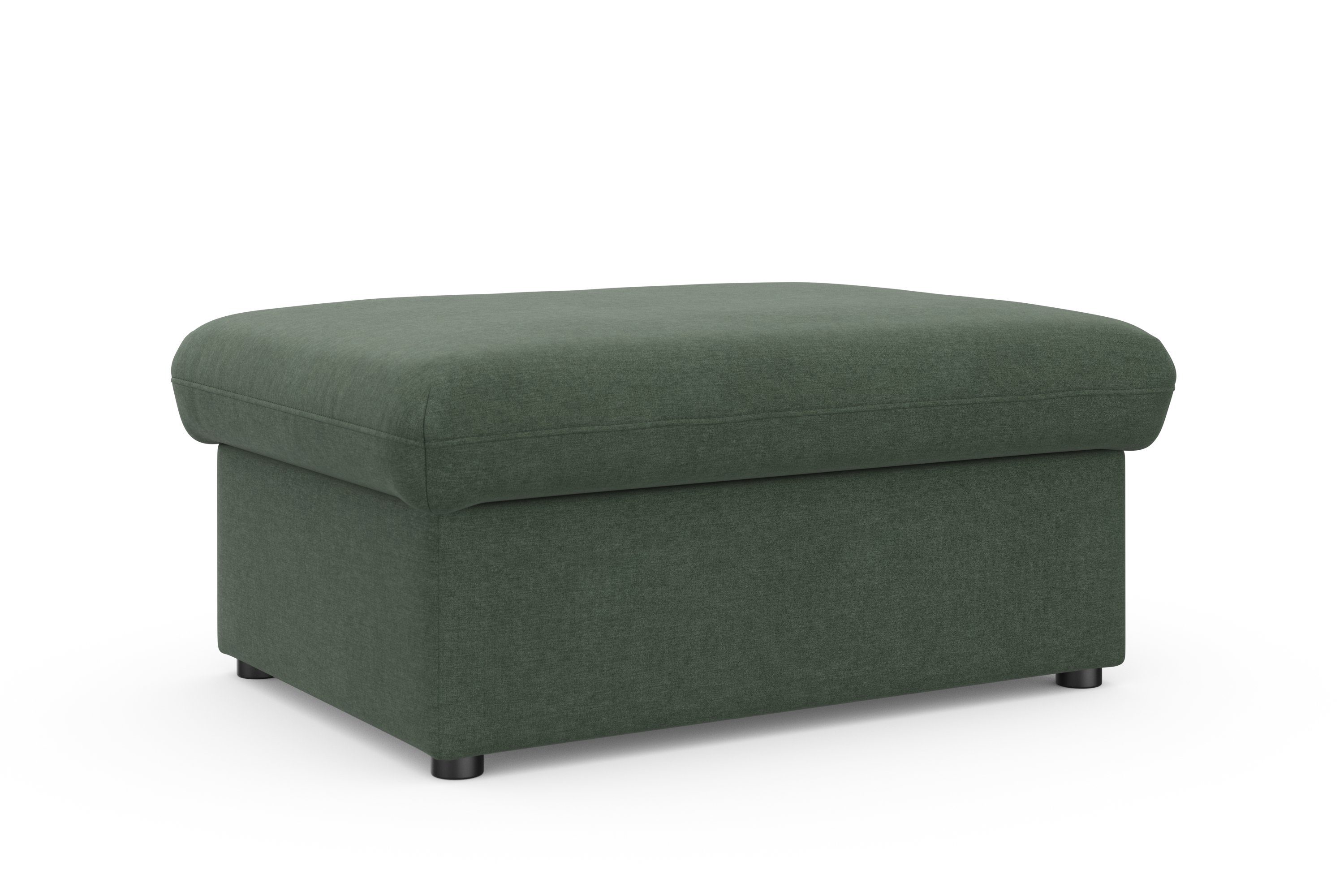 DOMO collection Hocker Topmatras met golfvering, op kunststof glijders
