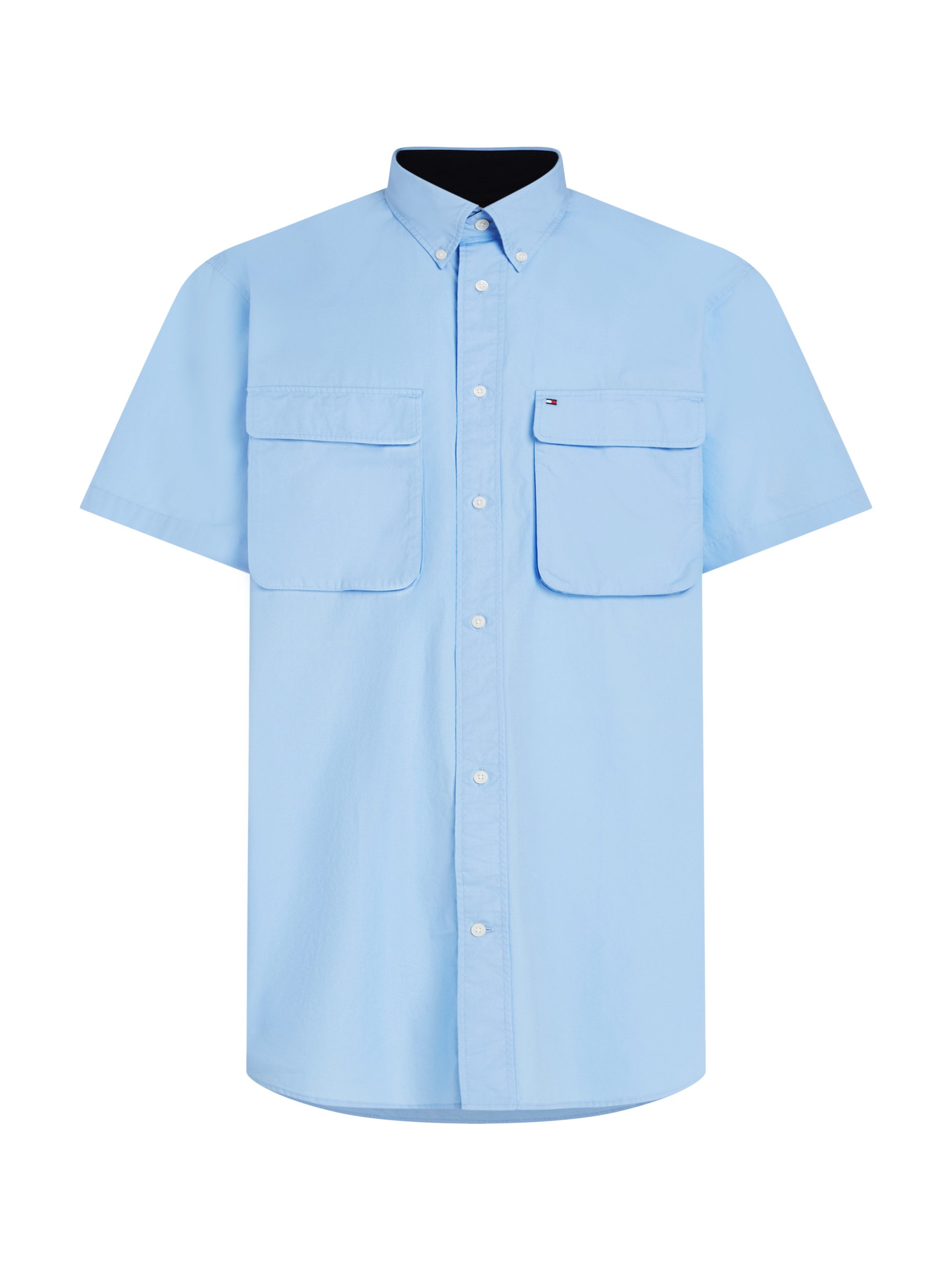 Tommy Hilfiger Overhemd met korte mouwen WCC POPLIN TWO POCKET SHIRT S/S