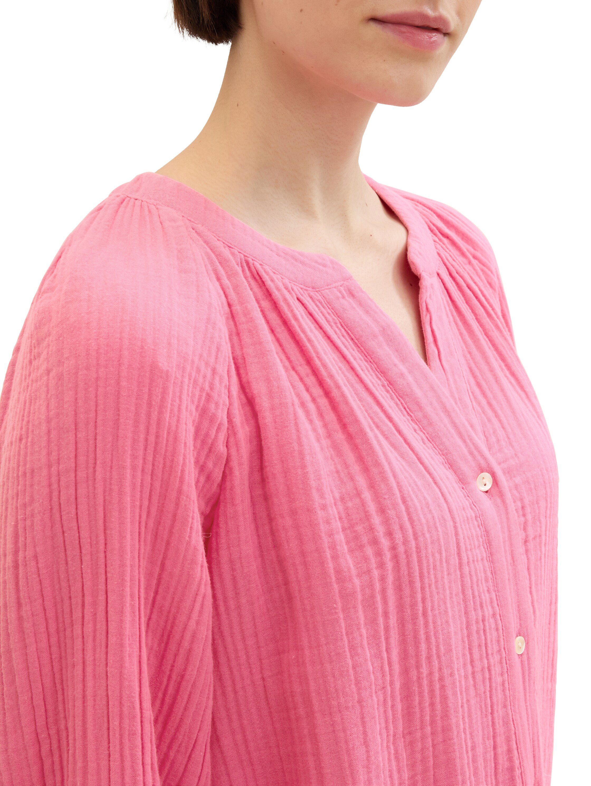 Tom Tailor Gekreukte blouse in krinkel-look