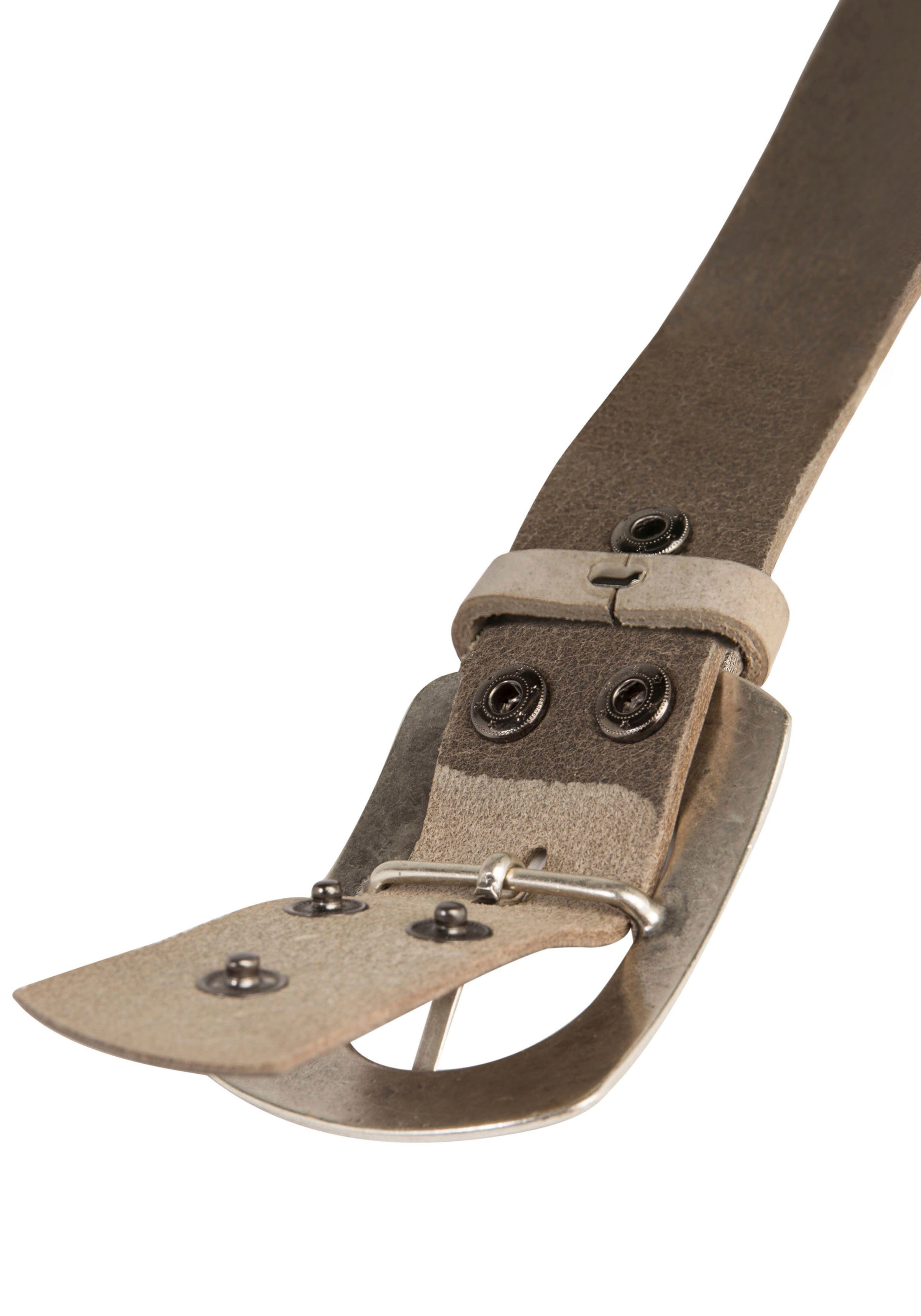 RETTUNGSRING by showroom 019° Leren riem met verwisselbare sluiting "spa doorn"