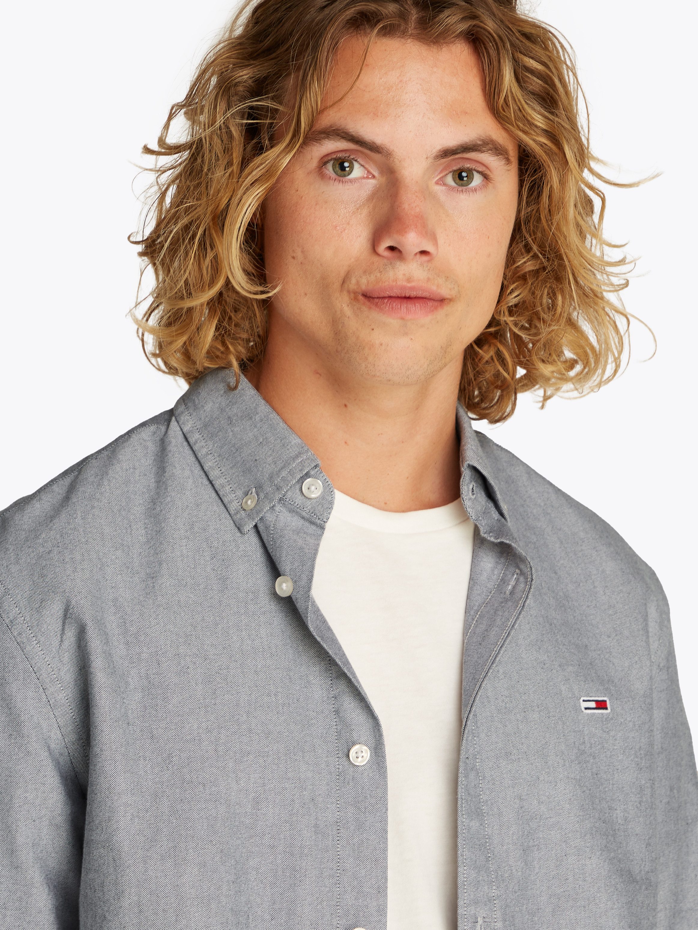 TOMMY JEANS Overhemd met lange mouwen TJM REG OXFORD SHIRT EXT