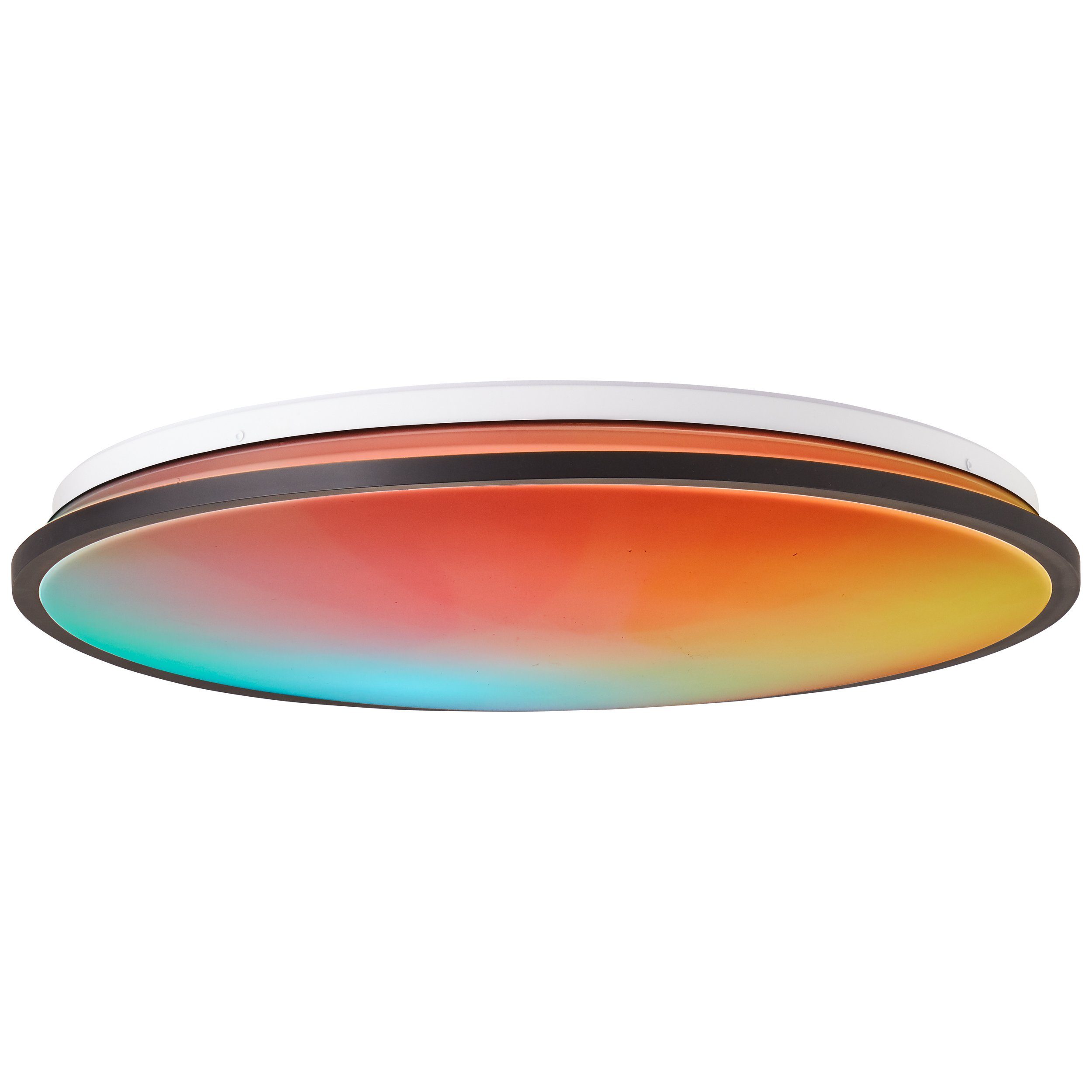 Brilliant Leuchten Led-plafondlamp Heida 3000 lm, ø 49 cm, metaal/kunststof, zwart