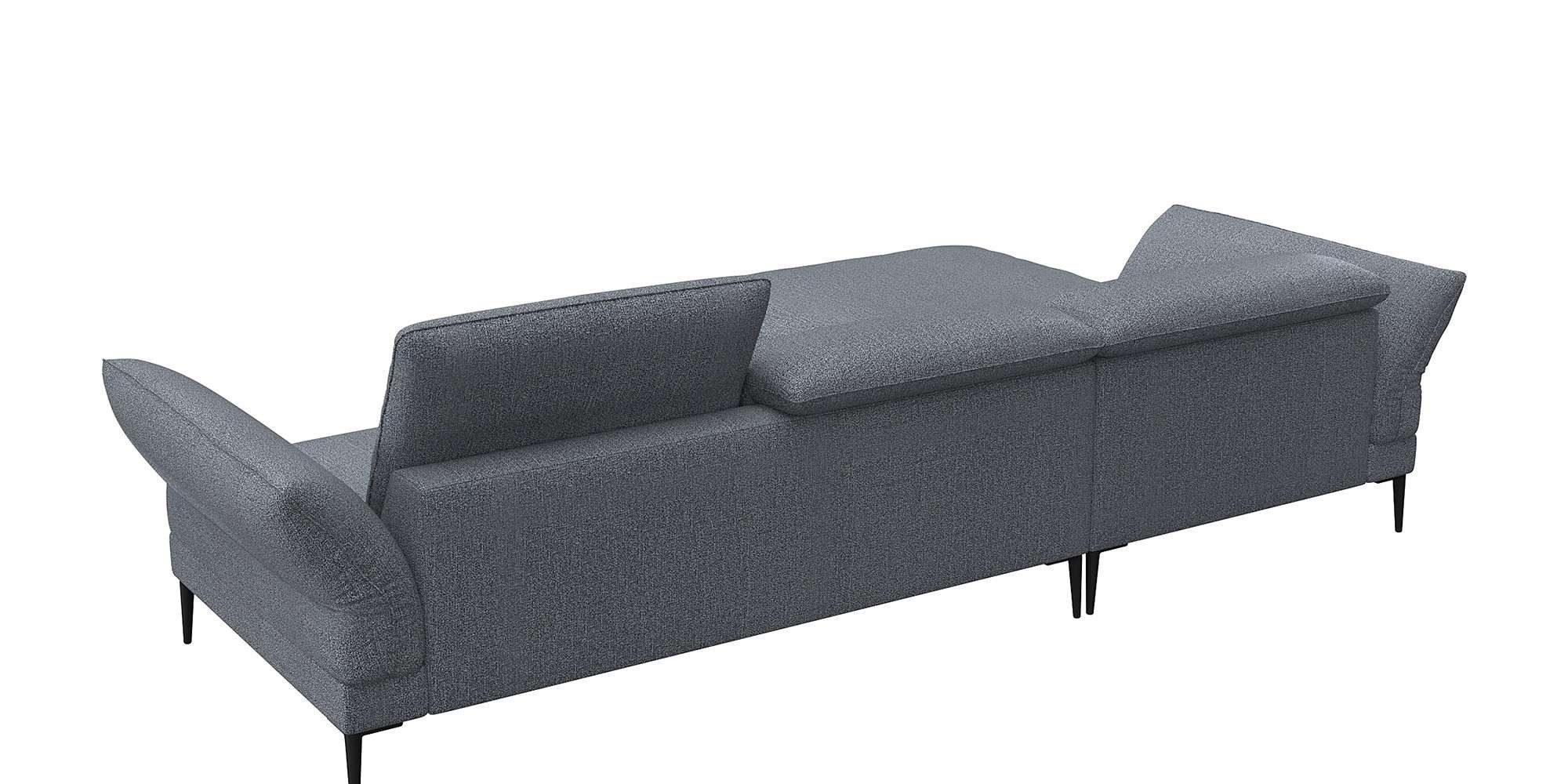 FLEXLUX Hoekbank Salino, functionele bank met recamiere, relaxbank, hoekbank Bank met arm- en hoofdeinde verstellingen, koudschuim & staalgolven