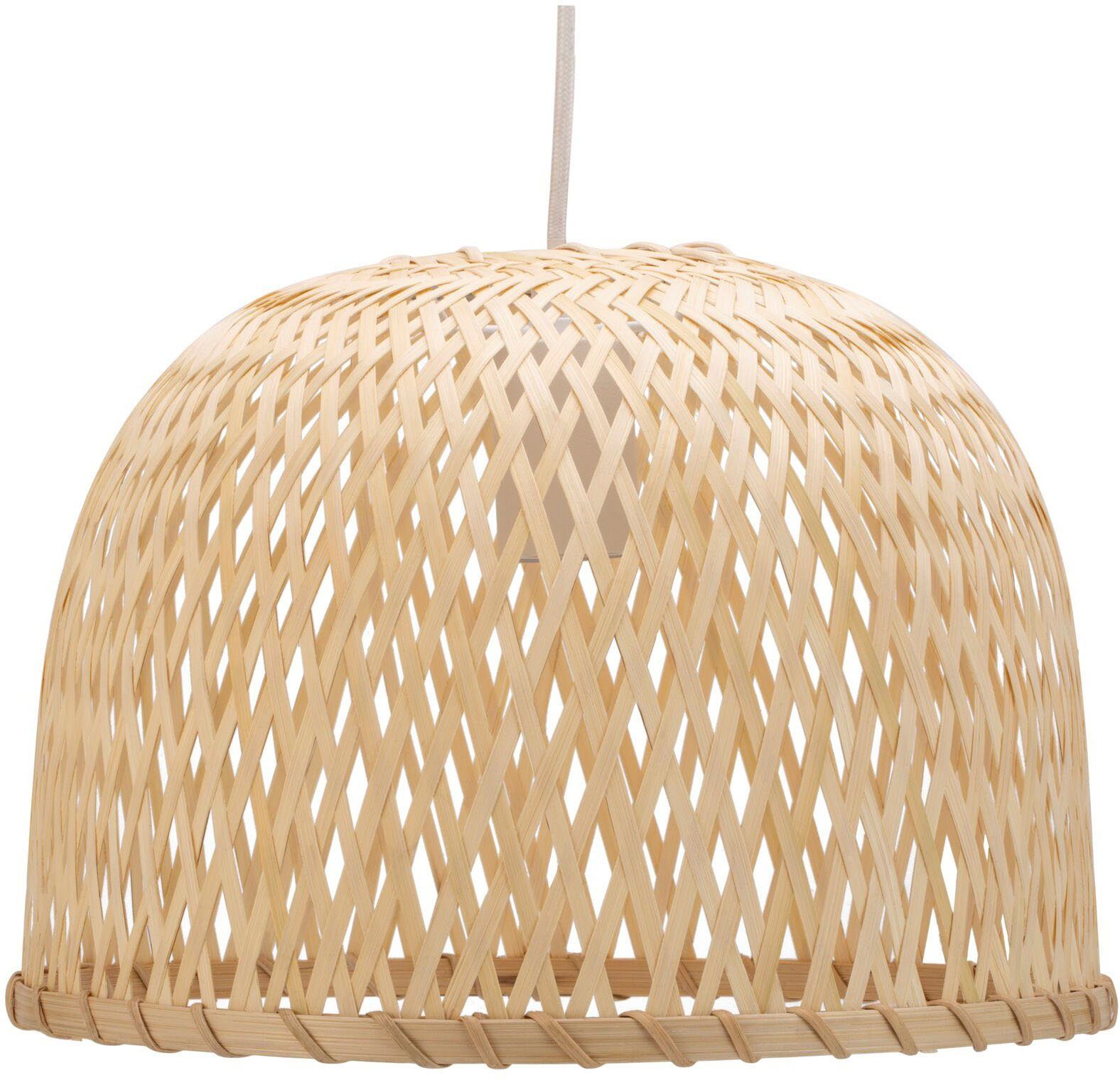 Pauleen Hanglamp Woody Pearl max20W beige/wit 230V bamboe/metaal (1 stuk)