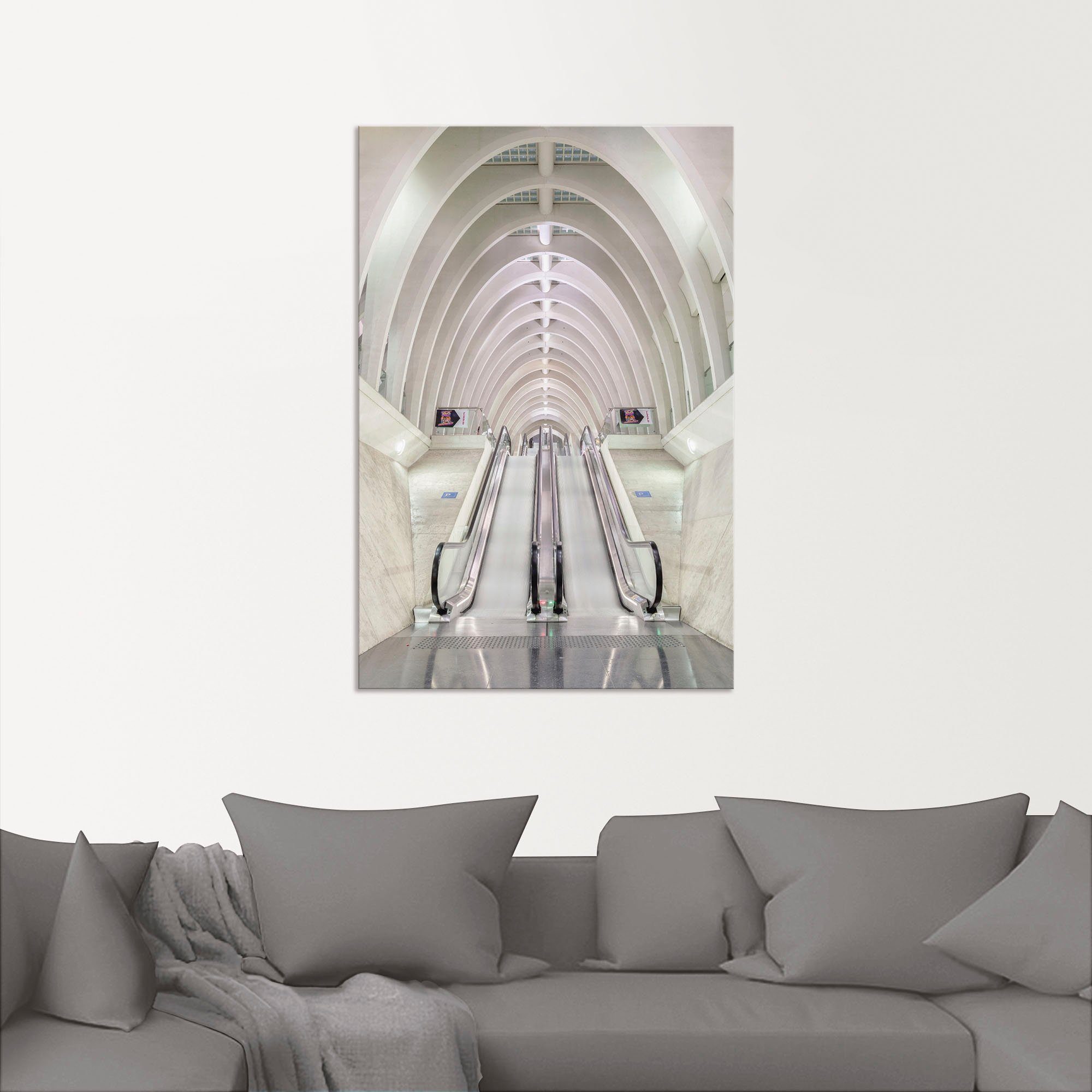 Artland Artprint op linnen De roltrap gespannen op een spieraam