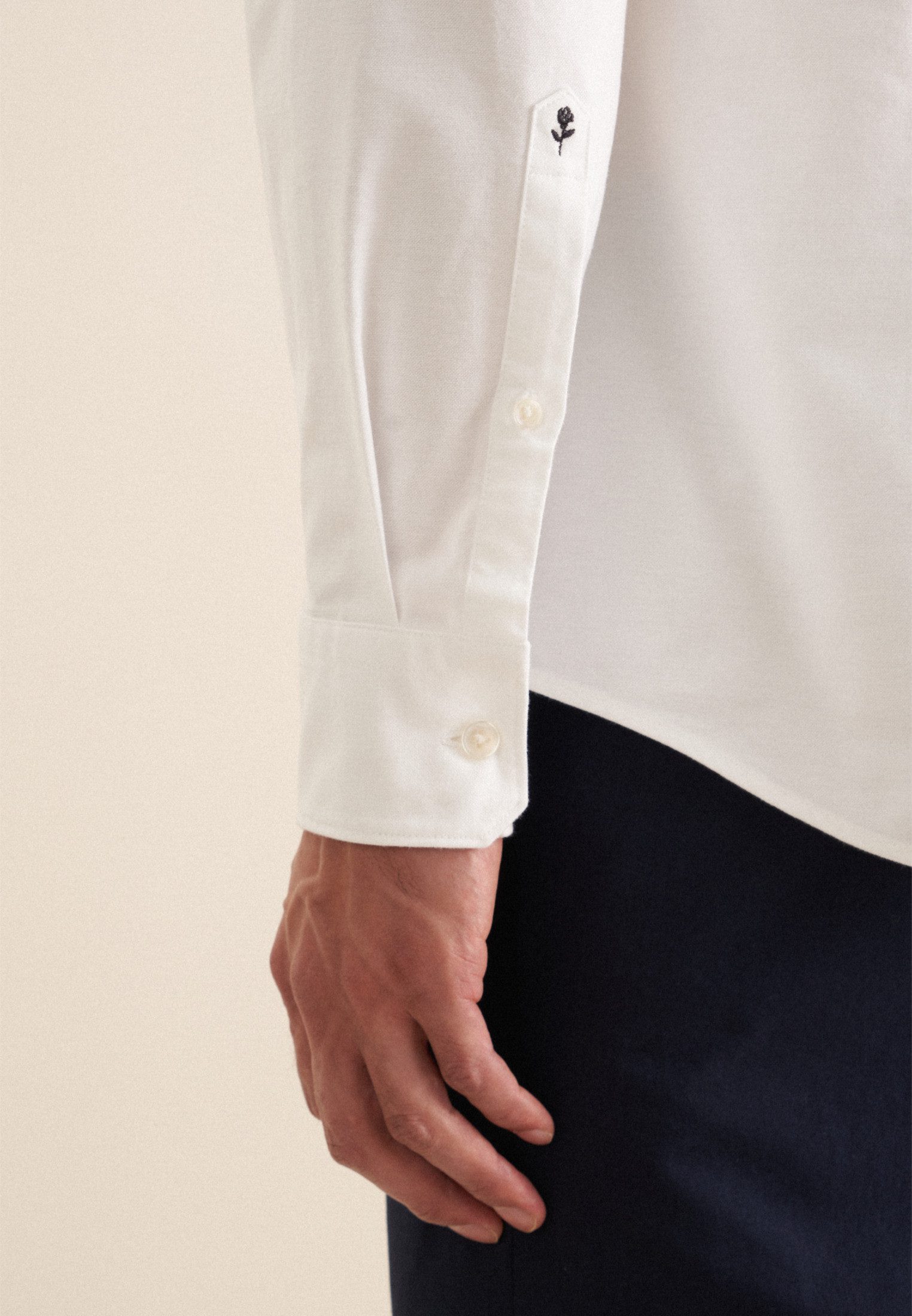 seidensticker Businessoverhemd Slim 1/1 Button-down kraag effen