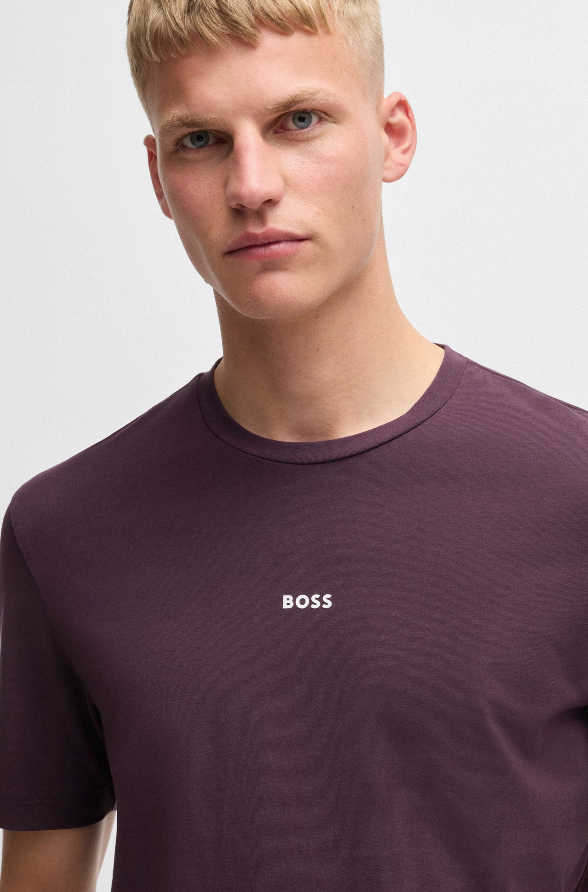 Boss Orange T-shirt TChup met een ronde hals