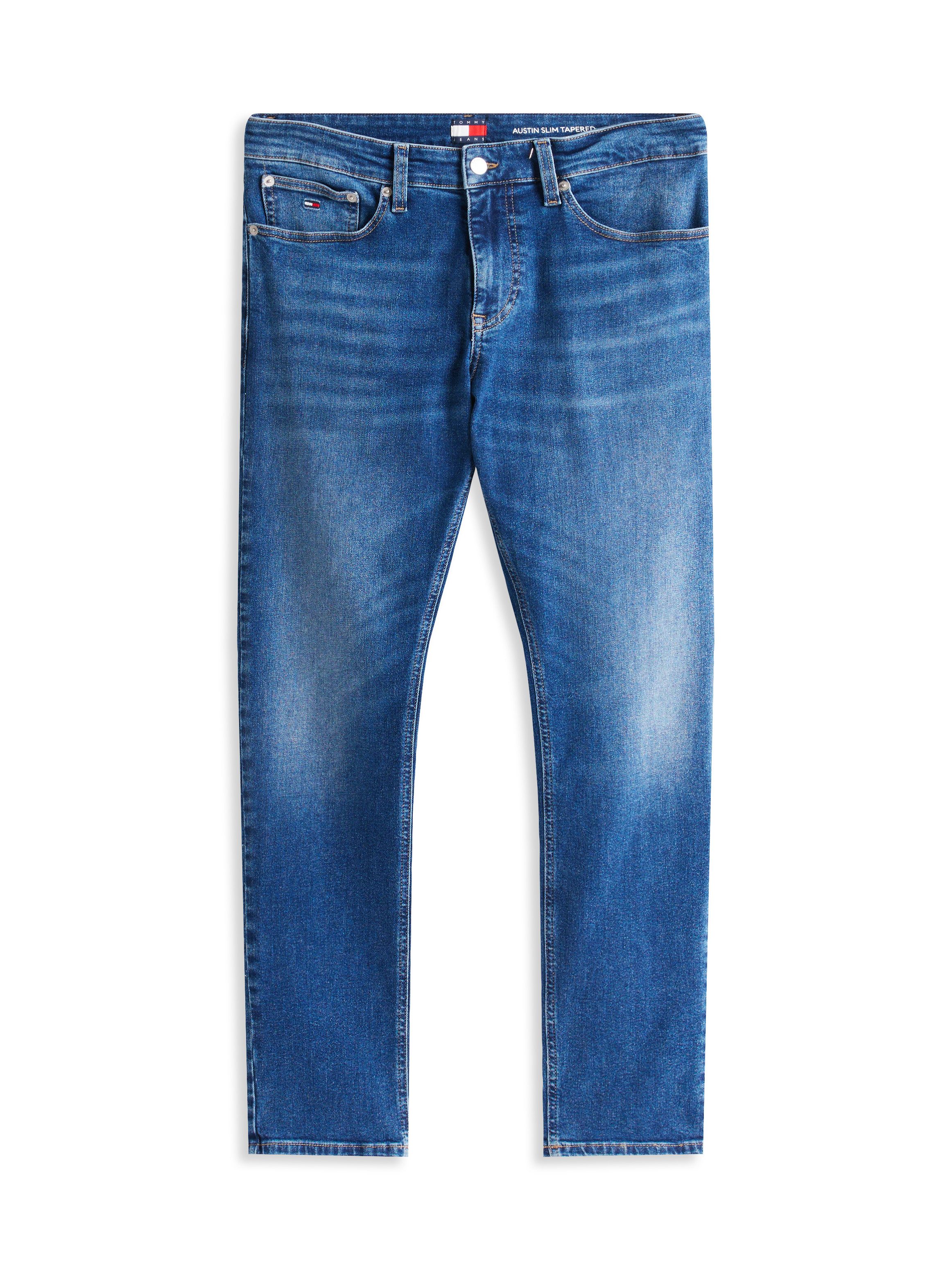 TOMMY JEANS Slim fit jeans AUSTIN SLIM TAPERED naar de enkel toe smaller wordende jeans met gemiddelde taillehoogte