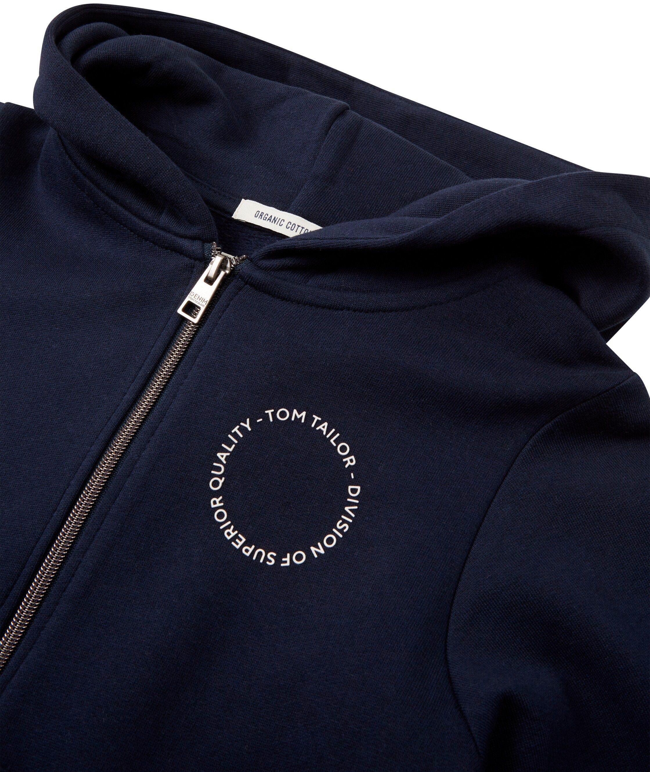 Tom Tailor Sweatvest met een capuchon