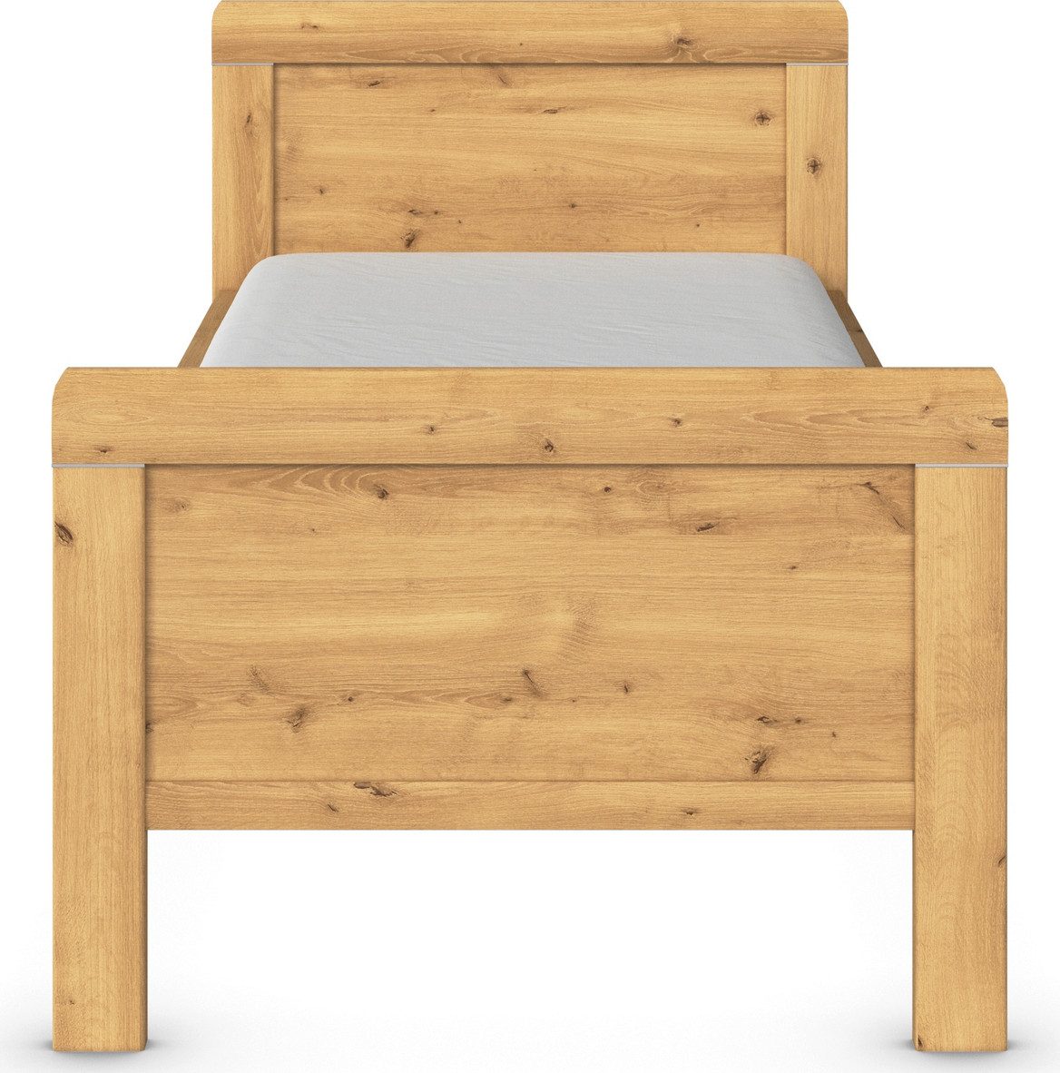 rauch Bed Eenpersoons Stollenbed EVELYN in comfortabele hoogte van houtmateriaal in elegante stijl made in germany