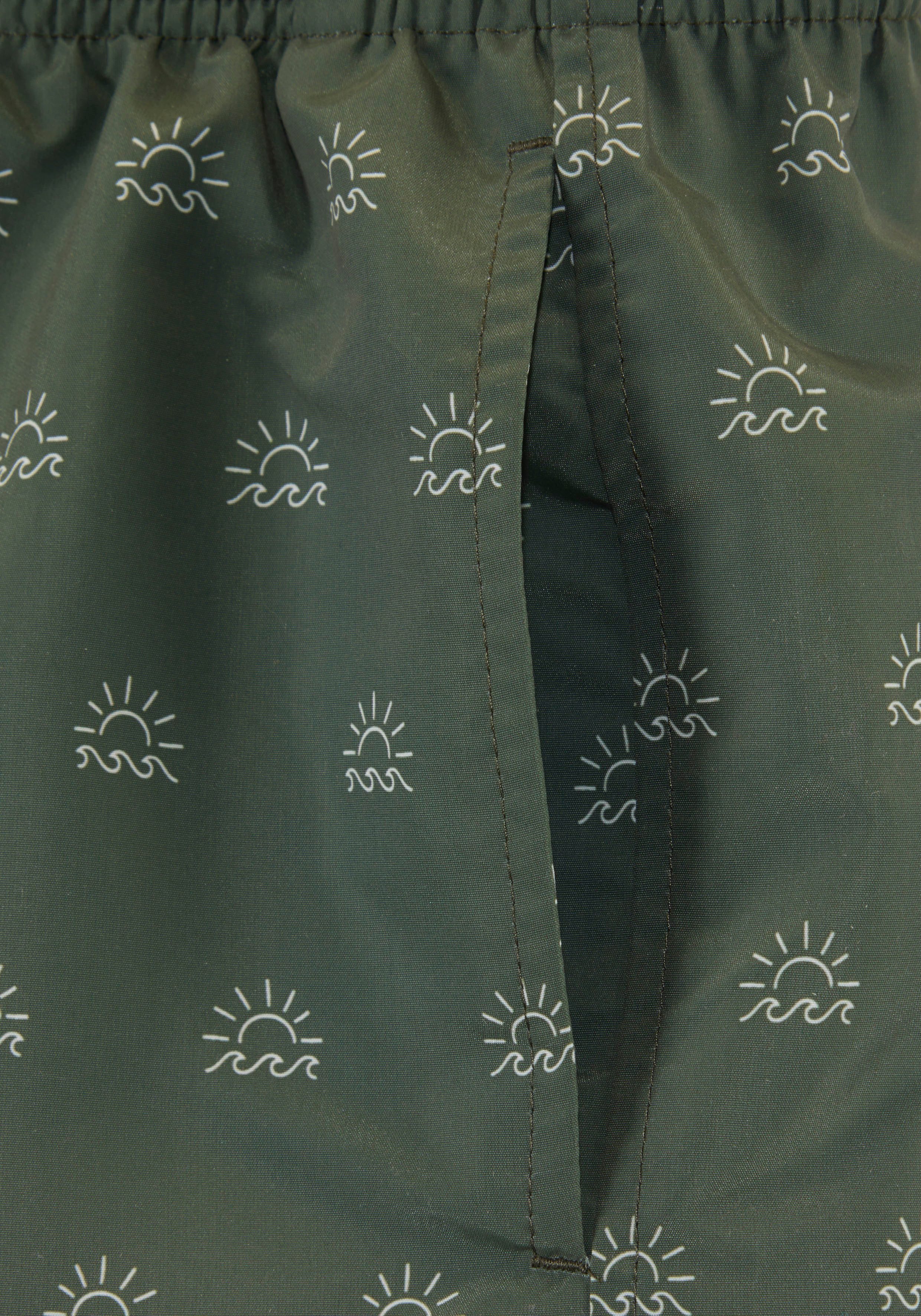 s.Oliver RED LABEL Beachwear Zwemshort met modieuze all-over print