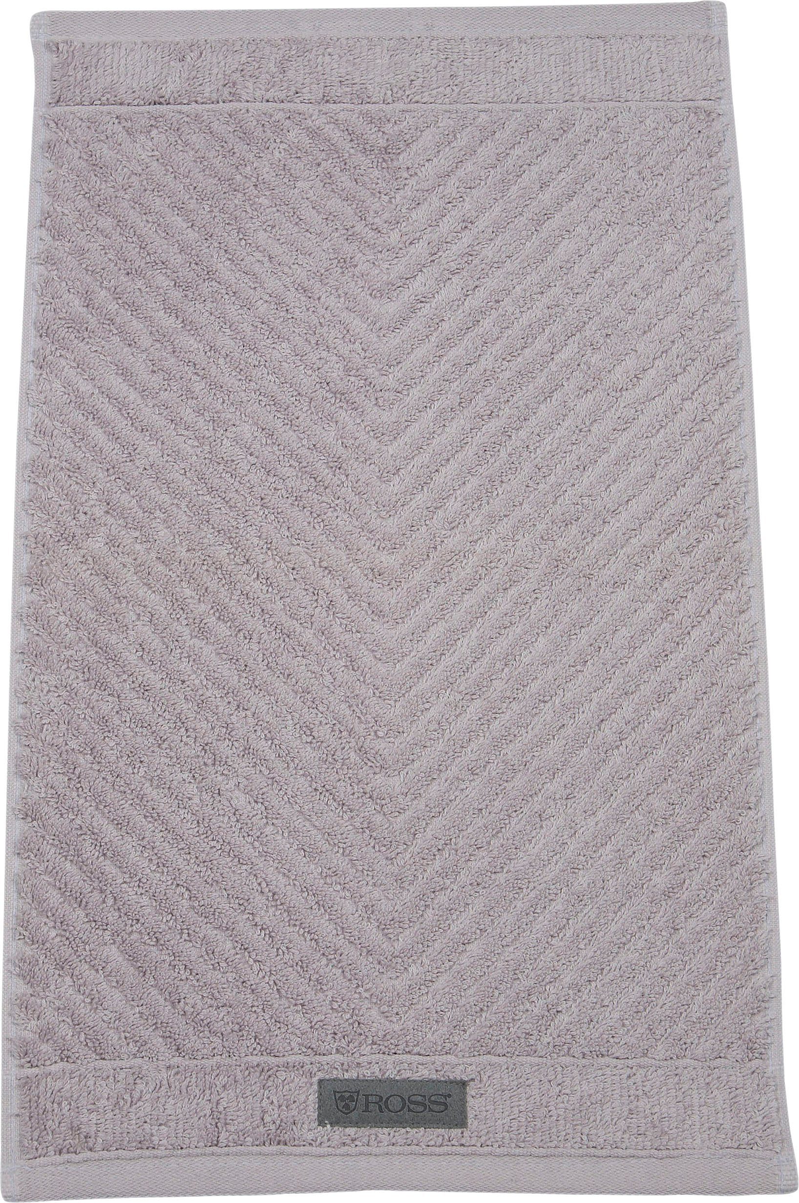 ROSS Gastendoek Smart Uni-rib met velourslabel (6-delig)