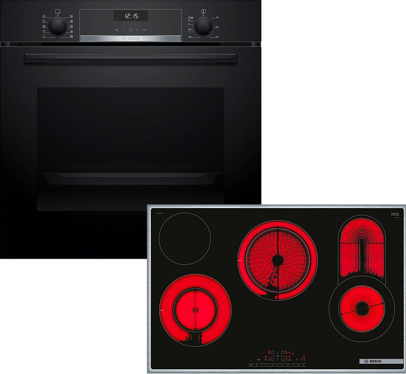 BOSCH Inbouw ovenset HBD632LS81 inbouwovens zwart