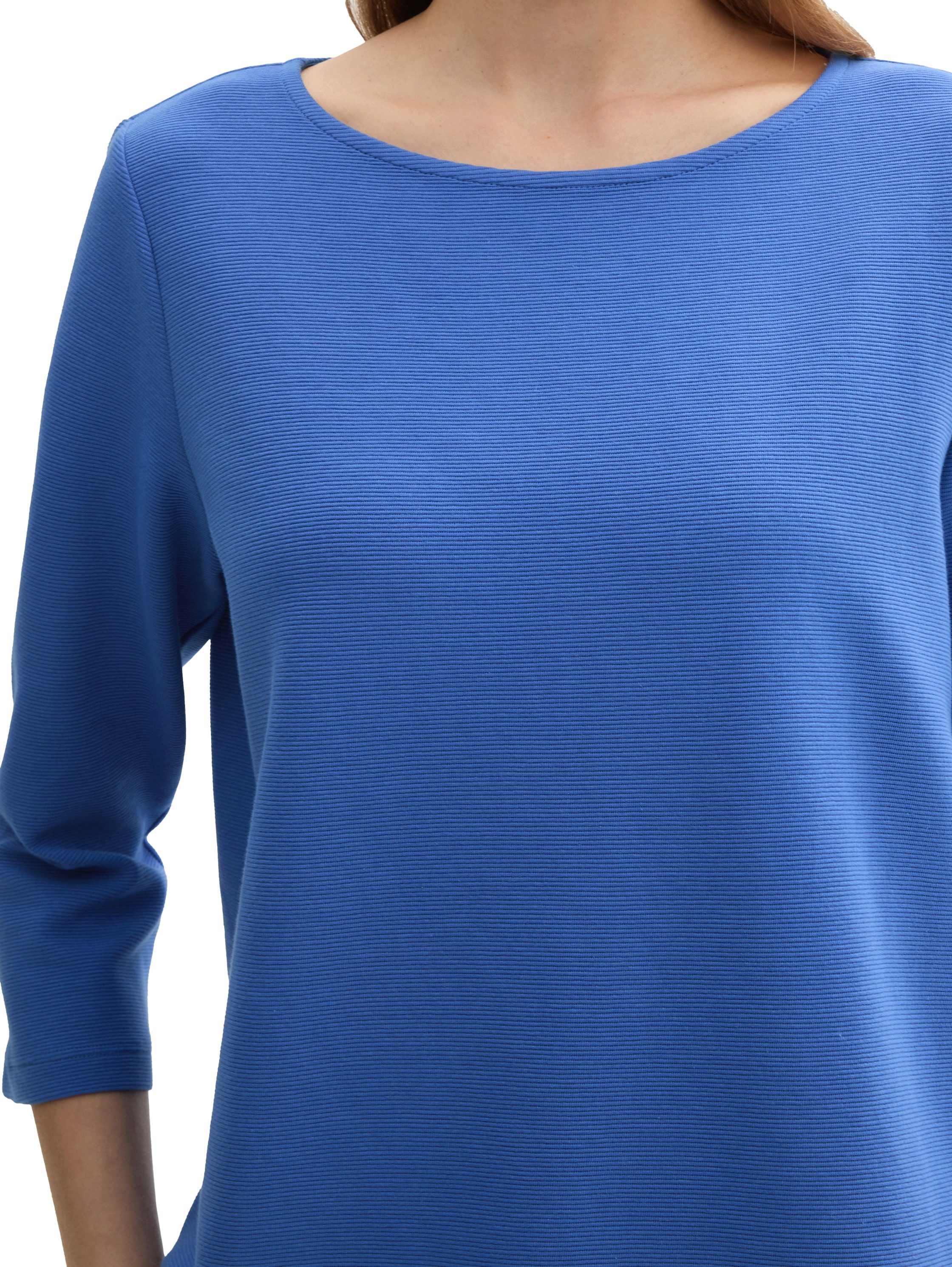Tom Tailor Shirt met lange mouwen met structuur