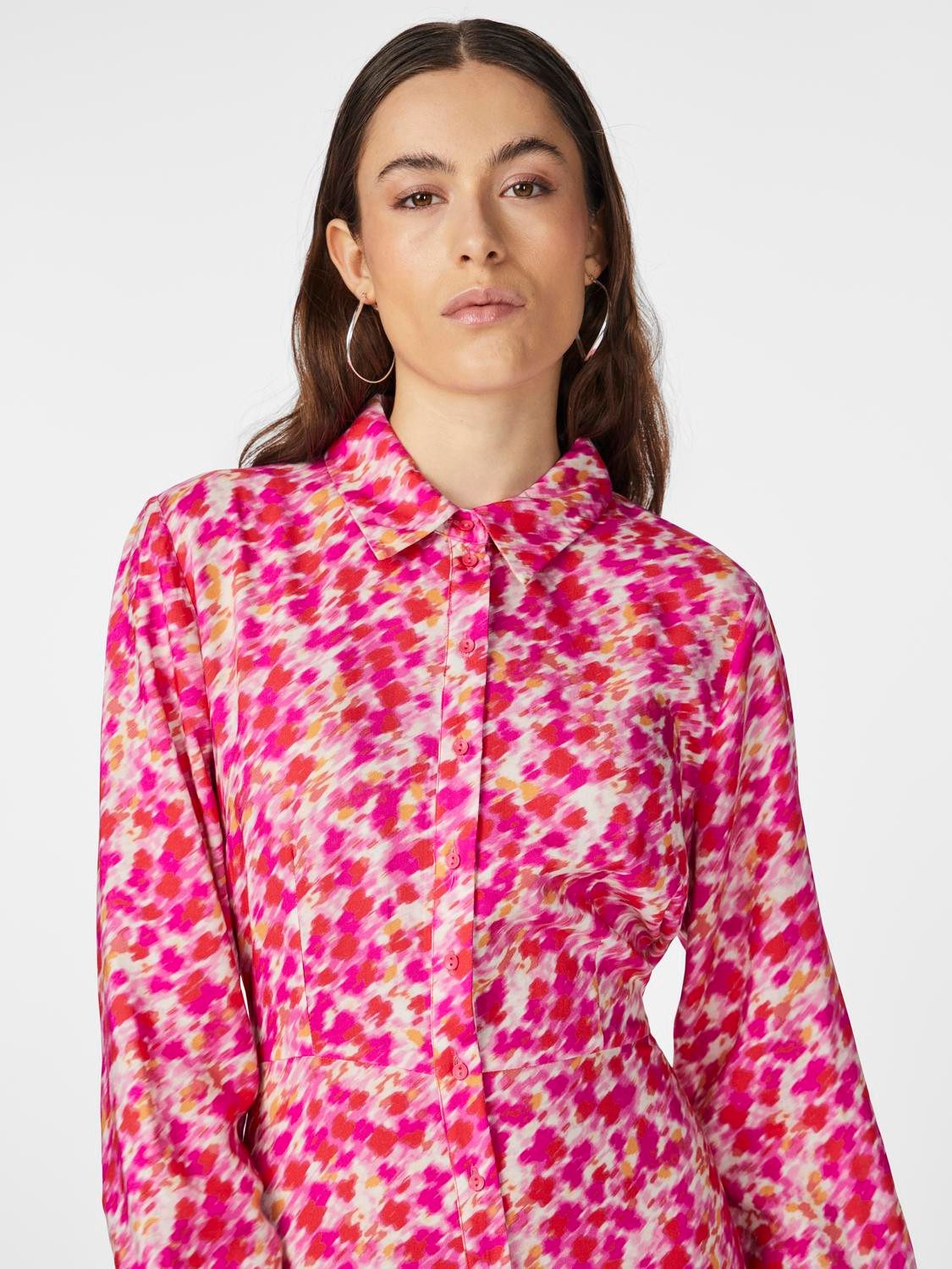 Y.A.S Jurk met overhemdkraag YASSAVANNA LONG SHIRT DRESS