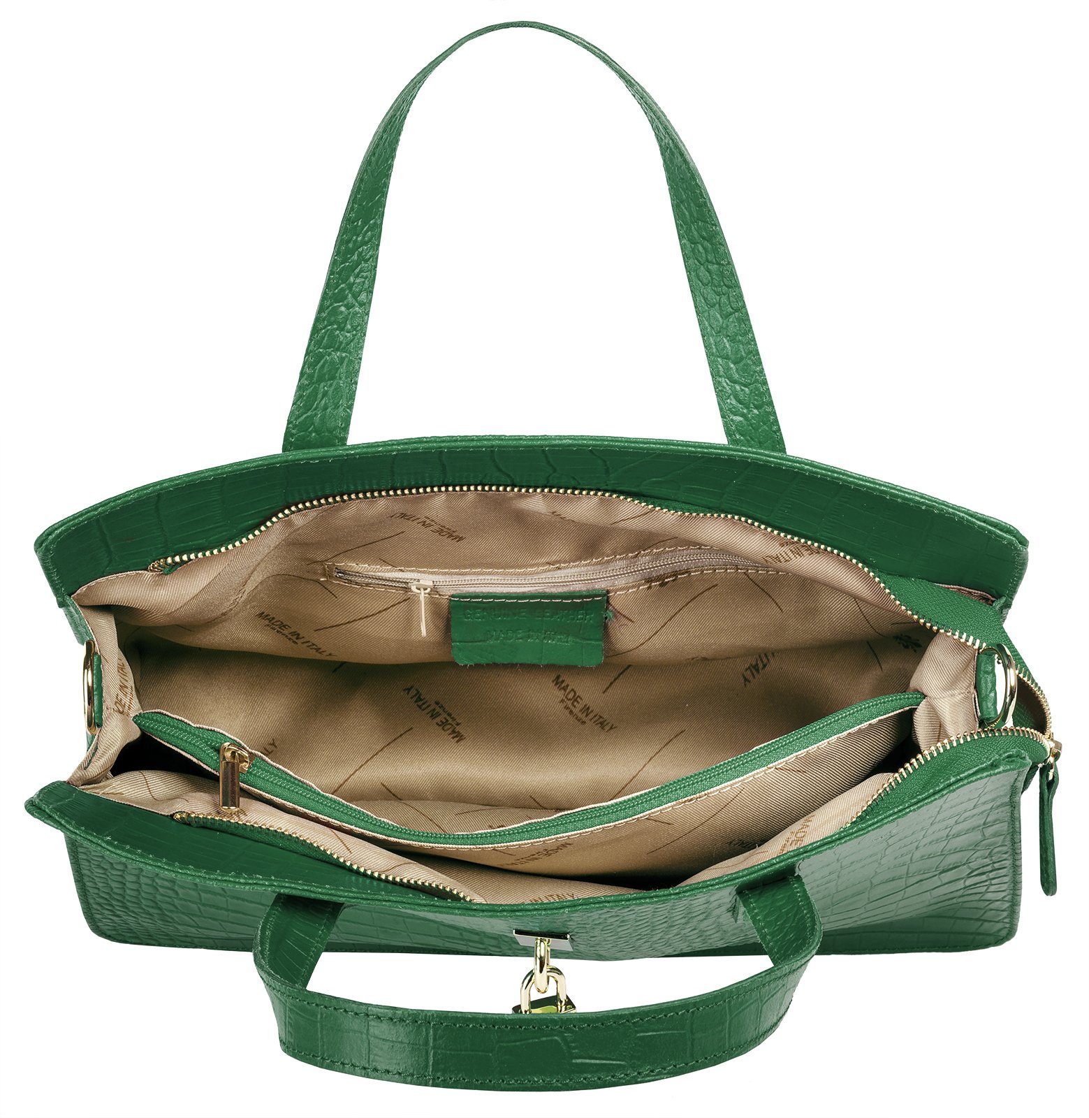 Cluty Tas echt leer, made in italy