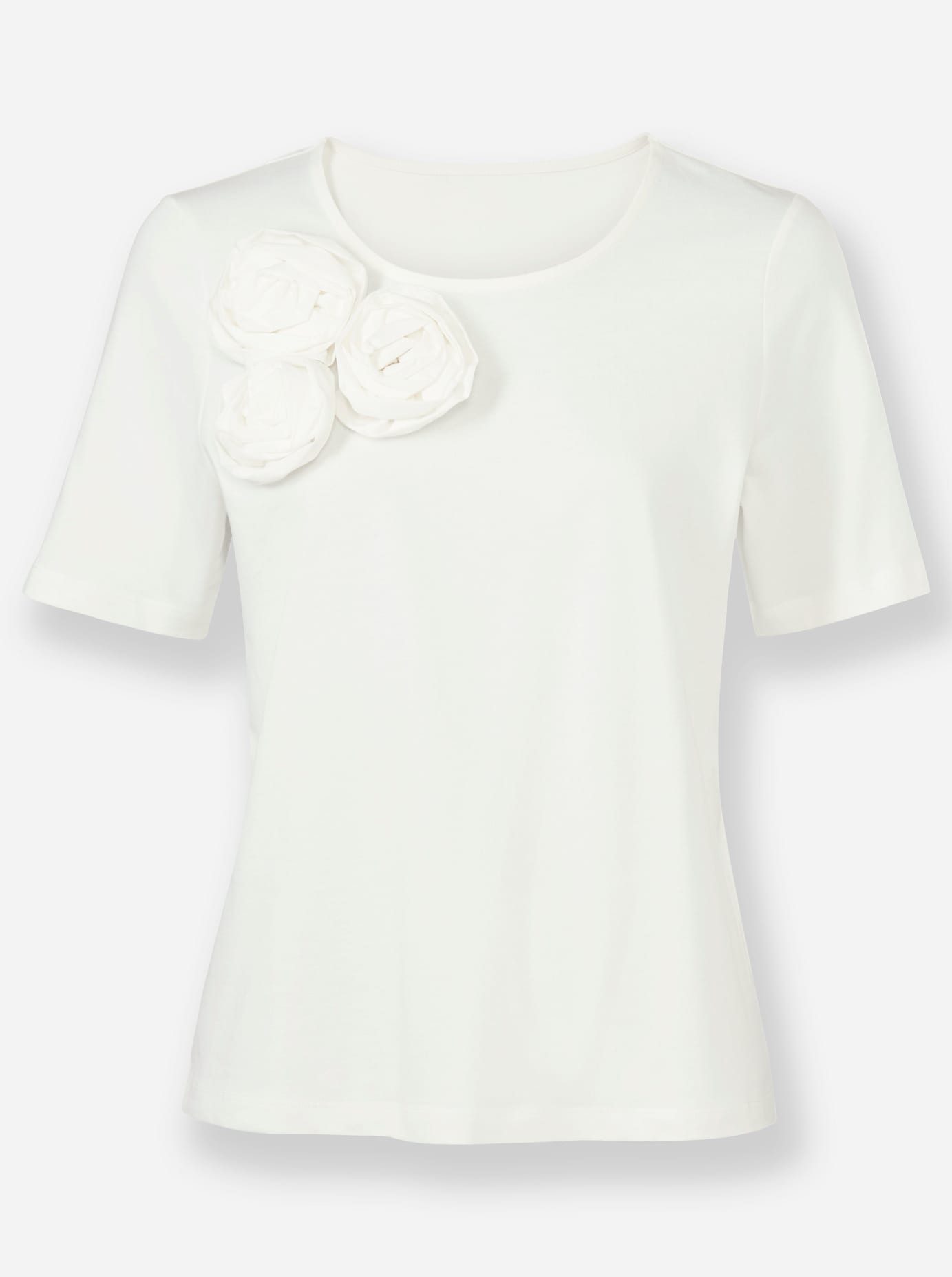 Lady Shirt met ronde hals Shirt met korte mouwen (1-delig)