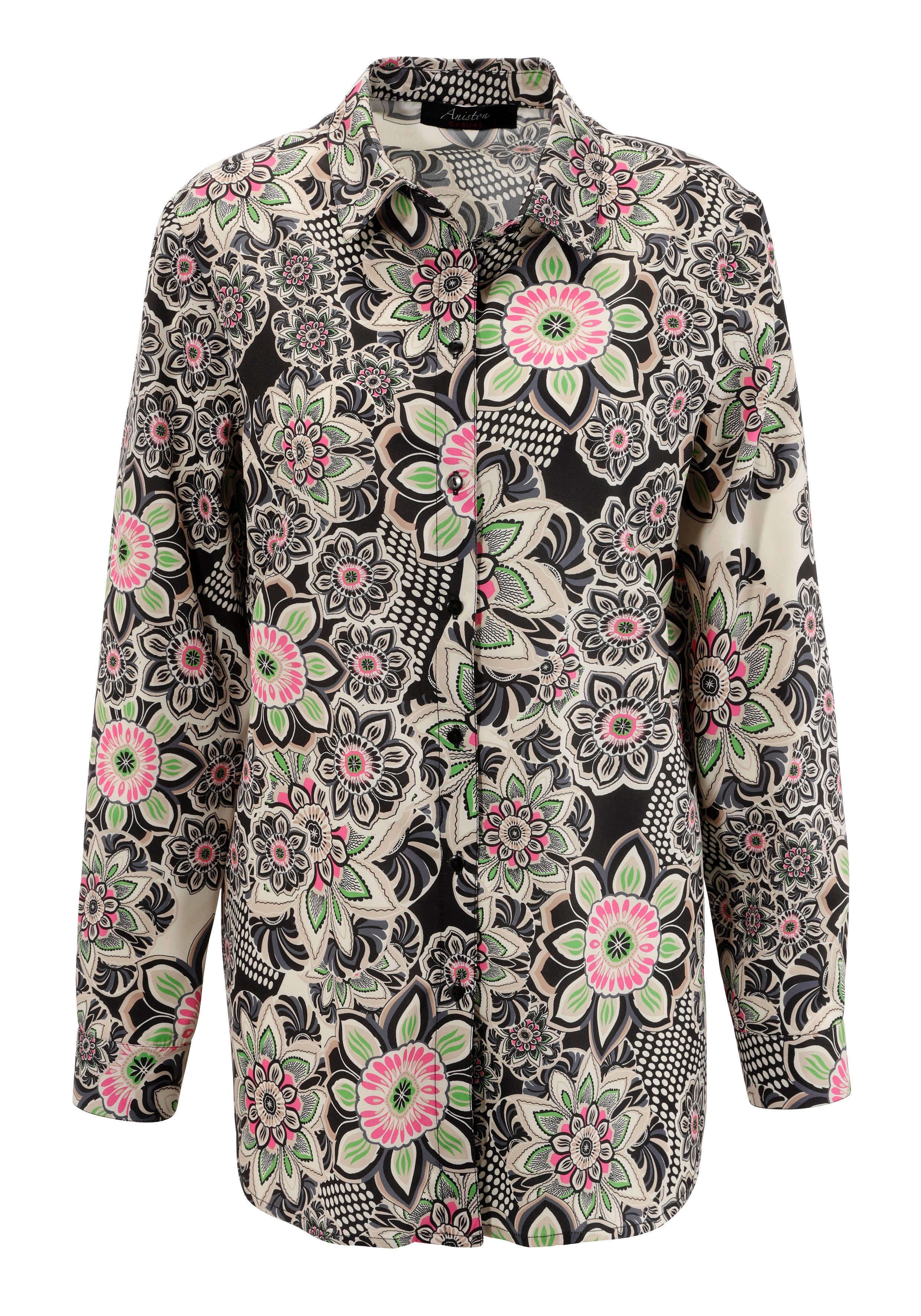 Aniston CASUAL Overhemdblouse met sensationele mandala-bloemenprint