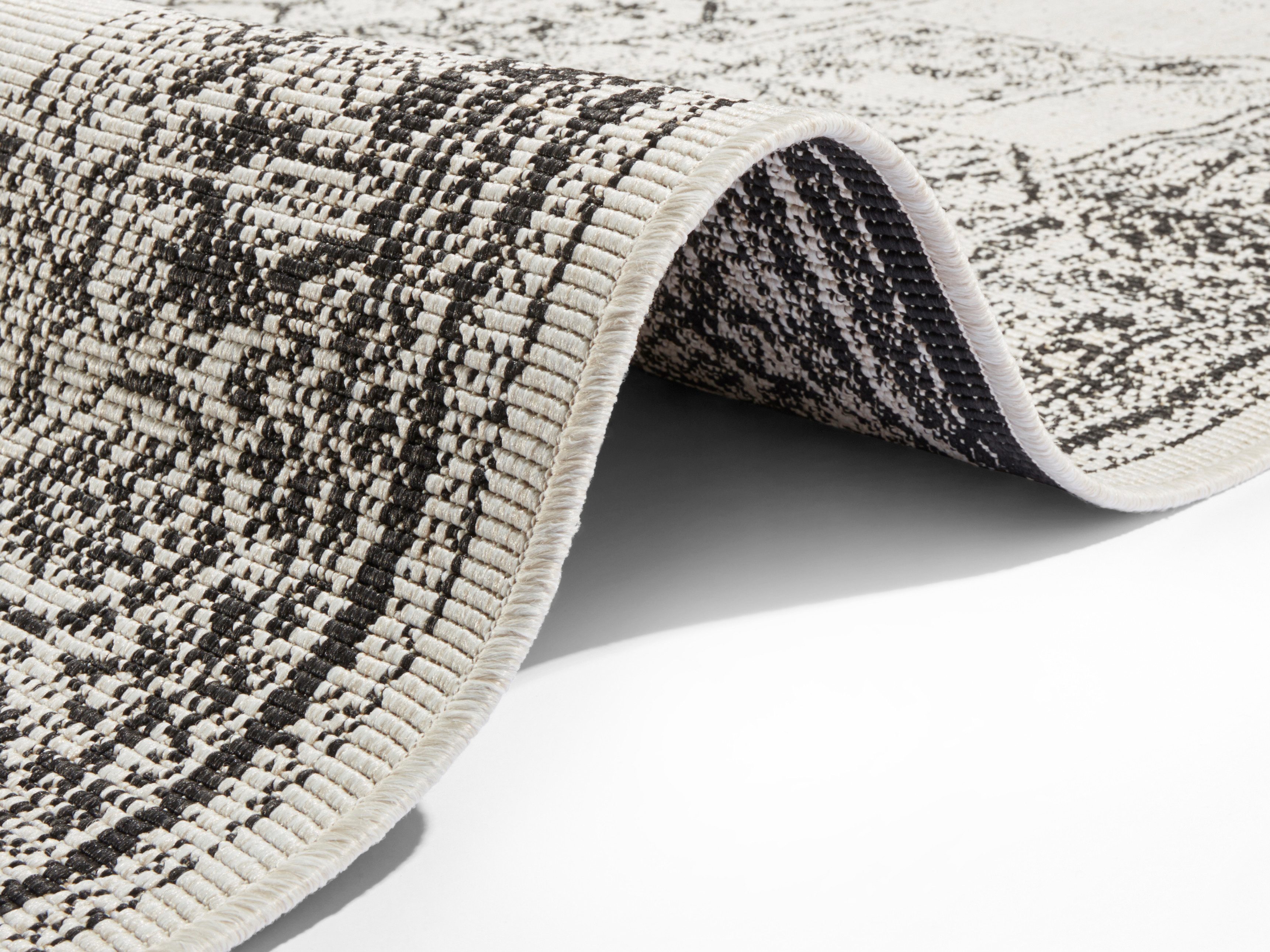 NORTHRUGS Vloerkleed Borbon tweezijdig te gebruiken kleed Geschikt voor binnen en buiten, weerbestendig, balkon, tuin, woonkamer, waterbestendig