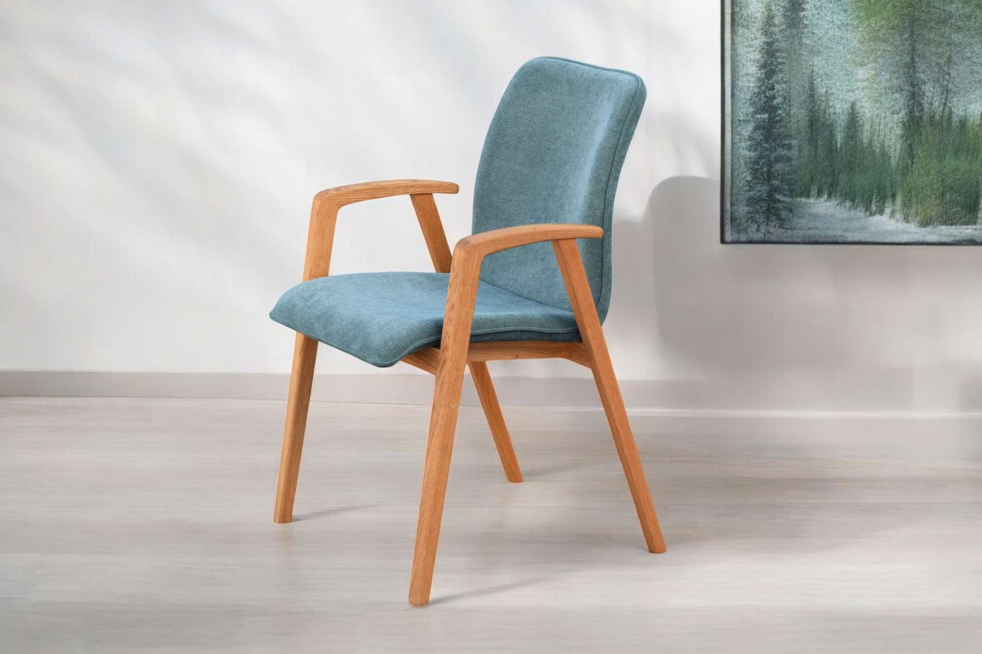 Home affaire Stoel met armleuningen Loreen eetkamerstoel, beklede stoel, designstoel met massief frame, hoogwaardig afgewerkt, armleuningen, stijlvol, comfortabel (set, 2 stuks)